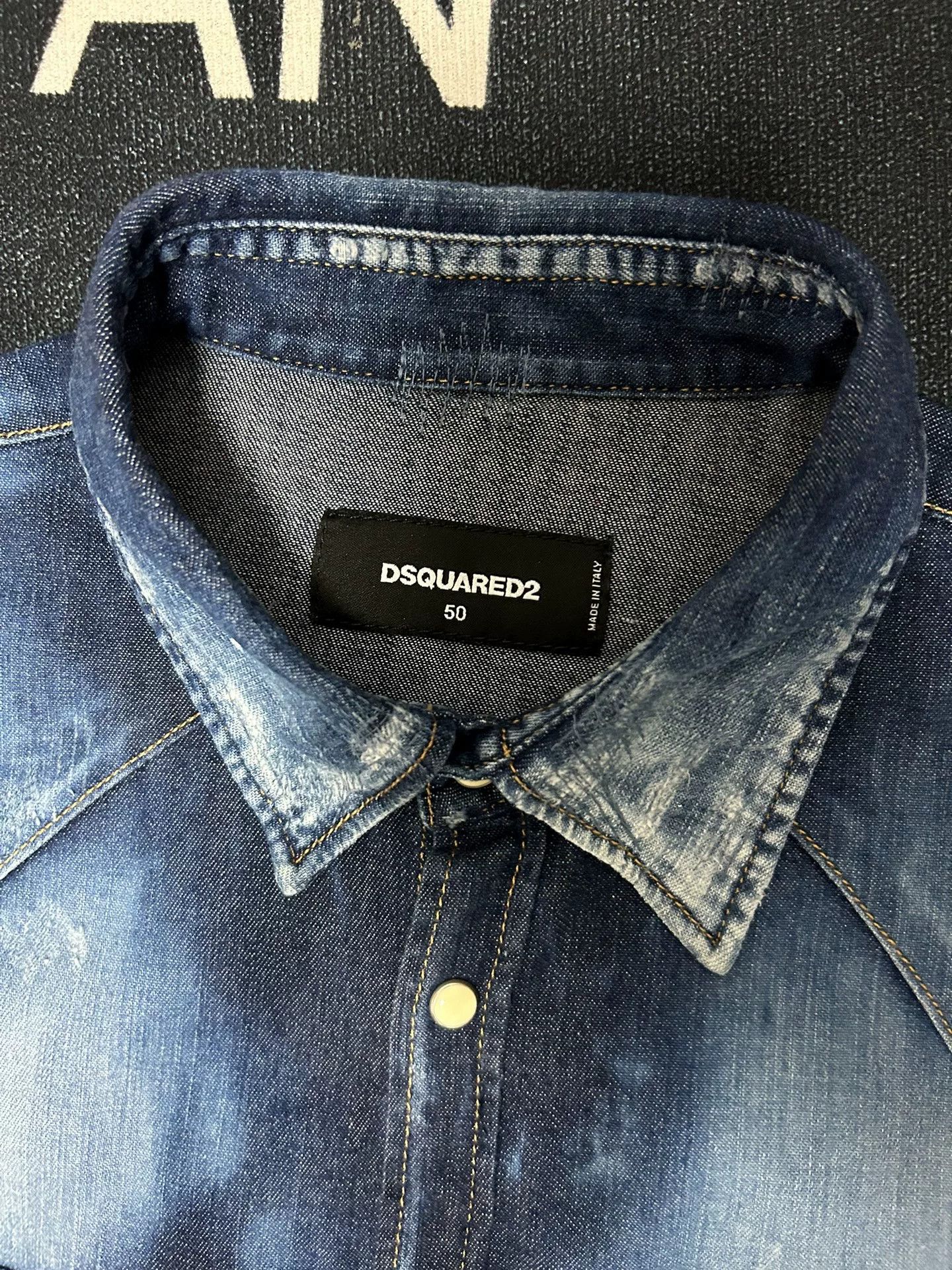 Dsquared2 Dsquared2 Trapez Denim Shirt for Men Size US M / EU 48-50 / 2 - 4 Thumbnail