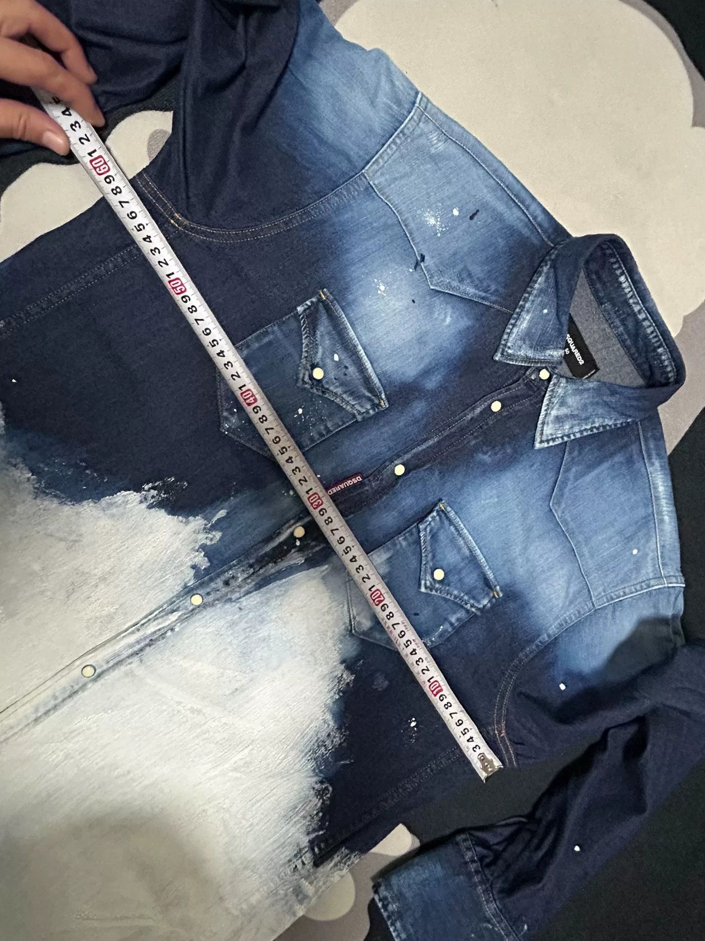 Dsquared2 Dsquared2 Trapez Denim Shirt for Men Size US M / EU 48-50 / 2 - 7 Thumbnail