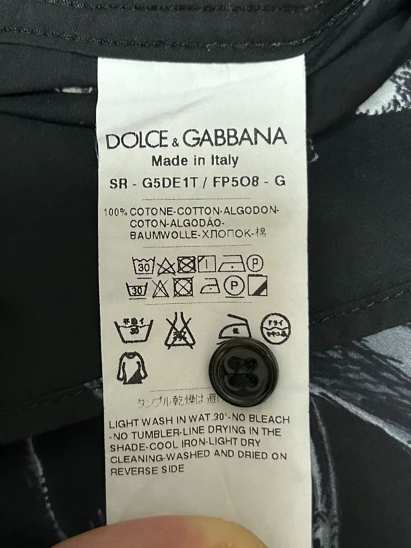 Dolce & Gabbana Dolce & Gabbana Spring Summer Shirt Size US M / EU 48-50 / 2 - 8 Thumbnail