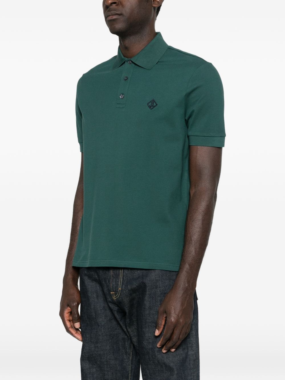 Herno LOGO COTTON POLO SHIRT Size US M / EU 48-50 / 2 - 2 Thumbnail