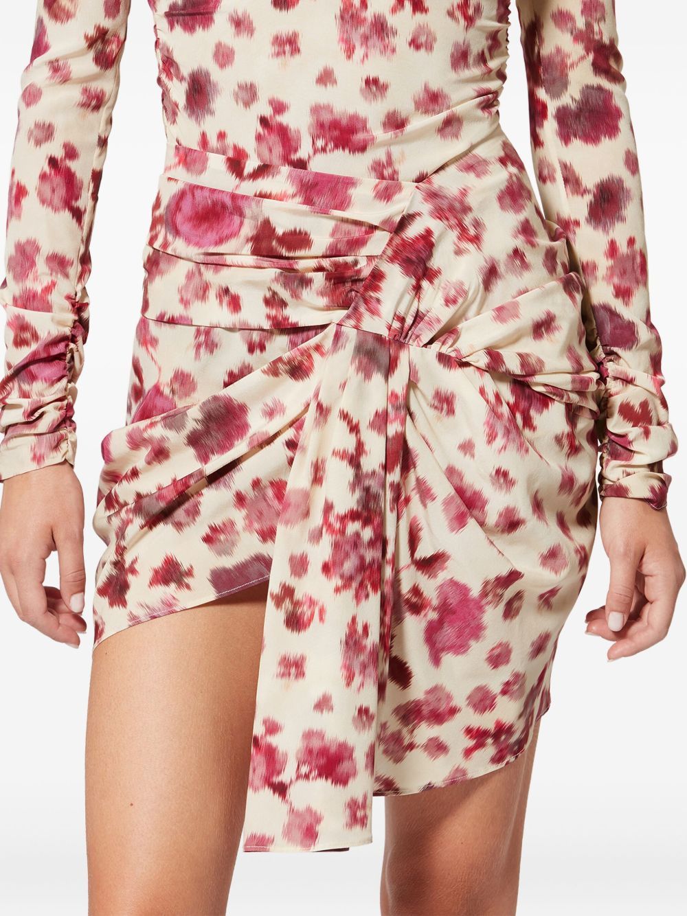 Isabel Marant OVIA PRINTED SILK SKIRT Size 27" / US 4 / IT 40 - 3 Thumbnail