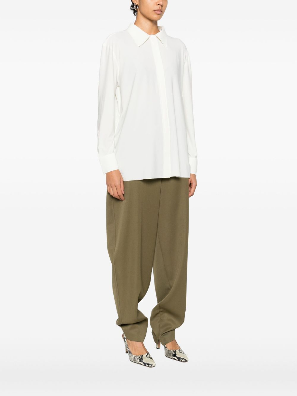 Norma Kamali JERSEY SHIRT Size M / US 6-8 / IT 42-44 - 4 Thumbnail