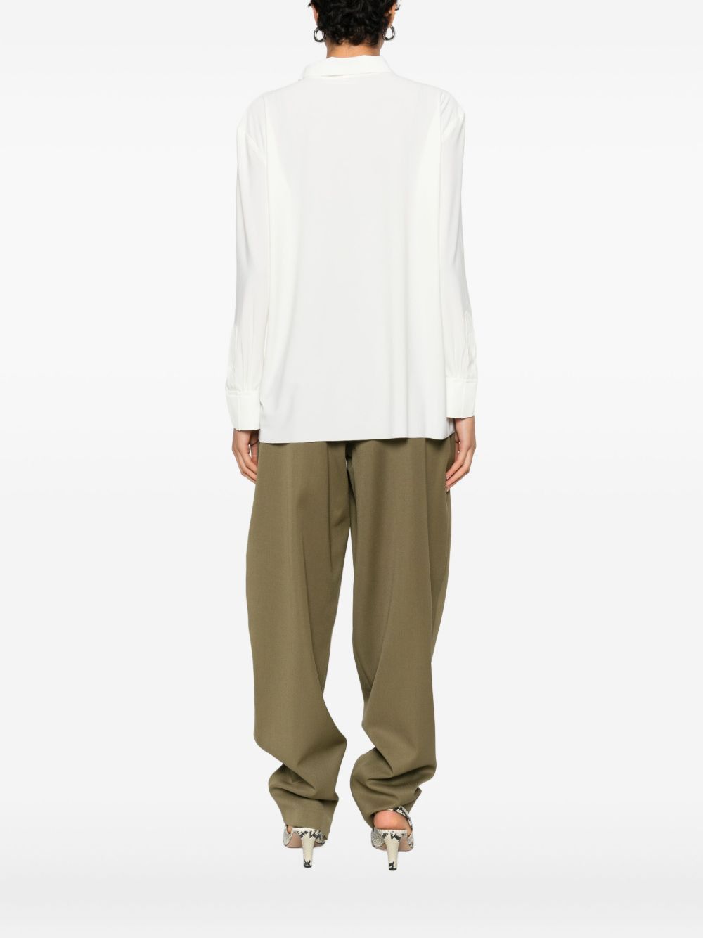 Norma Kamali JERSEY SHIRT Size M / US 6-8 / IT 42-44 - 3 Thumbnail