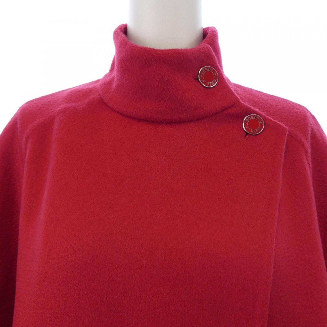 Hermes Hermes Hermès Clou de Selle Cashmere Coat Textile Outerwear DUTY FREE for USA Size ONE SIZE - 5 Thumbnail