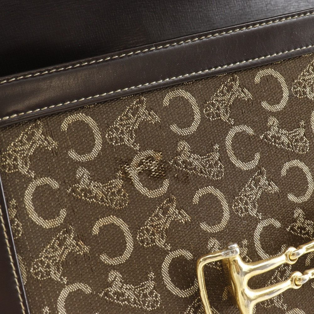Celine Celine Celine Vintage Canvas Calf Handbag Leather Handbag DUTY FREE for USA Size ONE SIZE - 11 Thumbnail