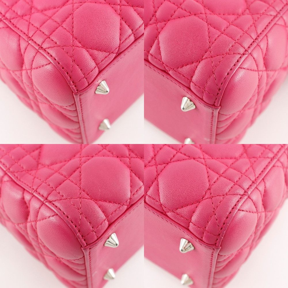 Dior Dior Christian Dior Lady Dior Cannage Leather 2way Bag Leather Handbag DUTY FREE for USA Size ONE SIZE - 4 Thumbnail