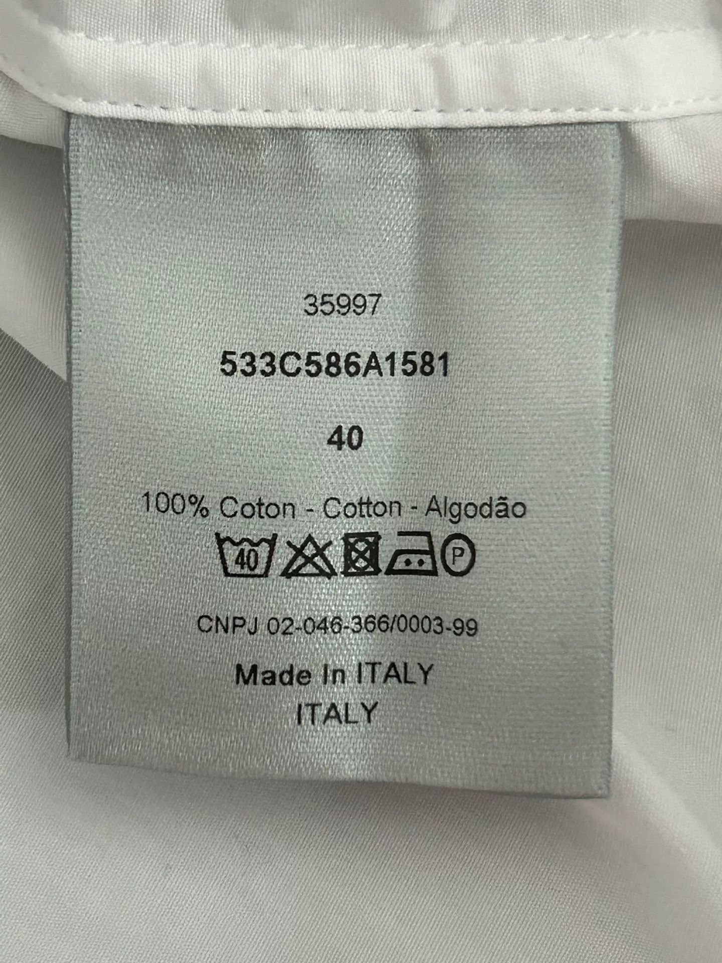 Dior Dior Homme Contrast Collar Shirt Size US M / EU 48-50 / 2 - 8 Thumbnail