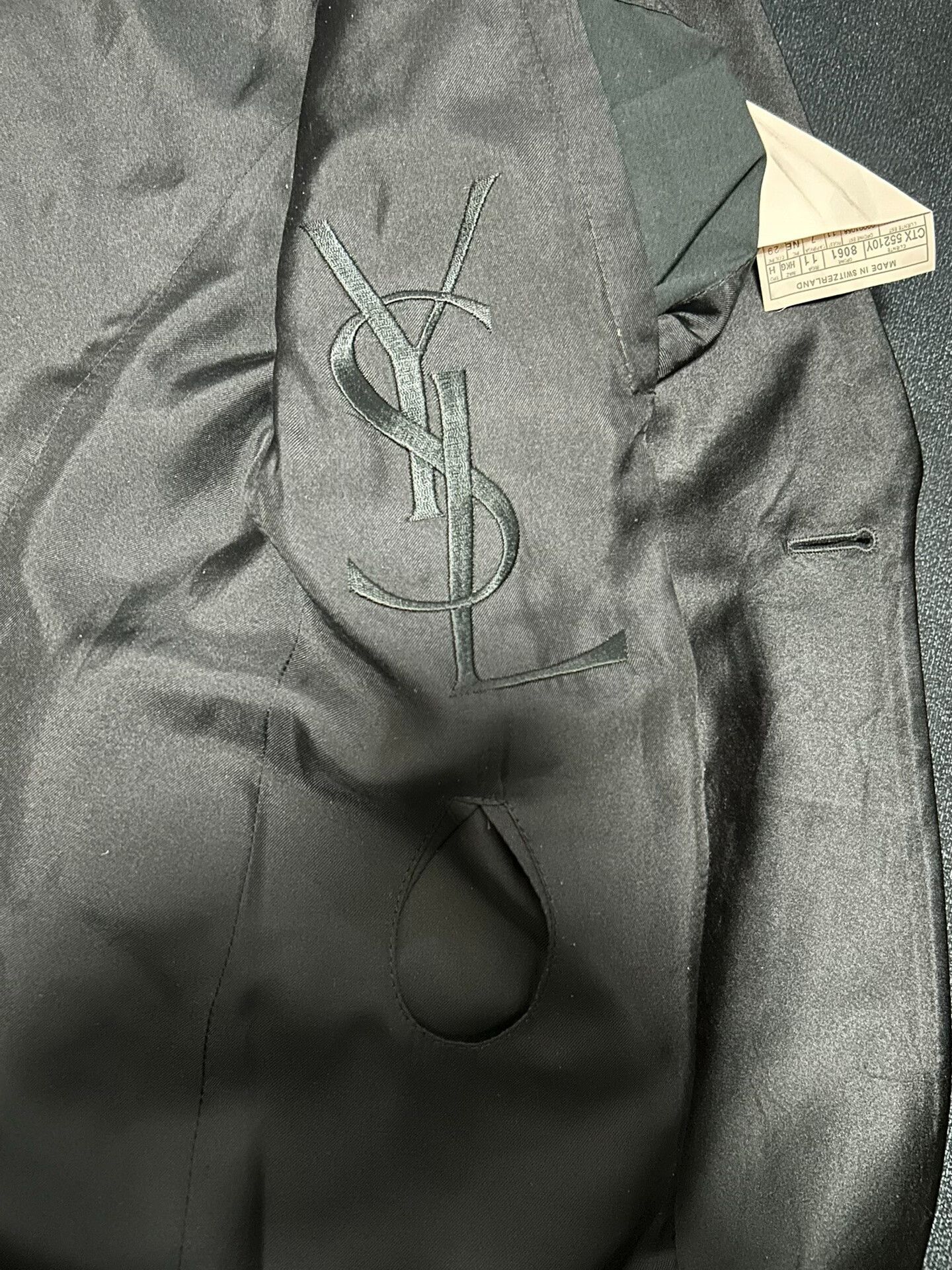 Yves Saint Laurent Saint Laurent Black Smoking Jacket Size US S / EU 44-46 / 1 - 5 Thumbnail