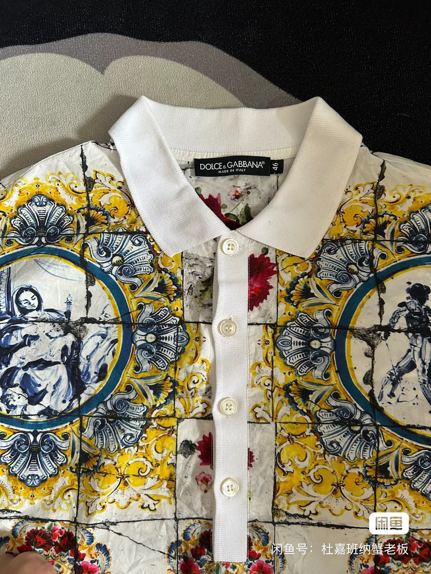 Dolce & Gabbana Dolce & Gabbana Casual Shirt with Print Size US S / EU 44-46 / 1 - 3 Thumbnail