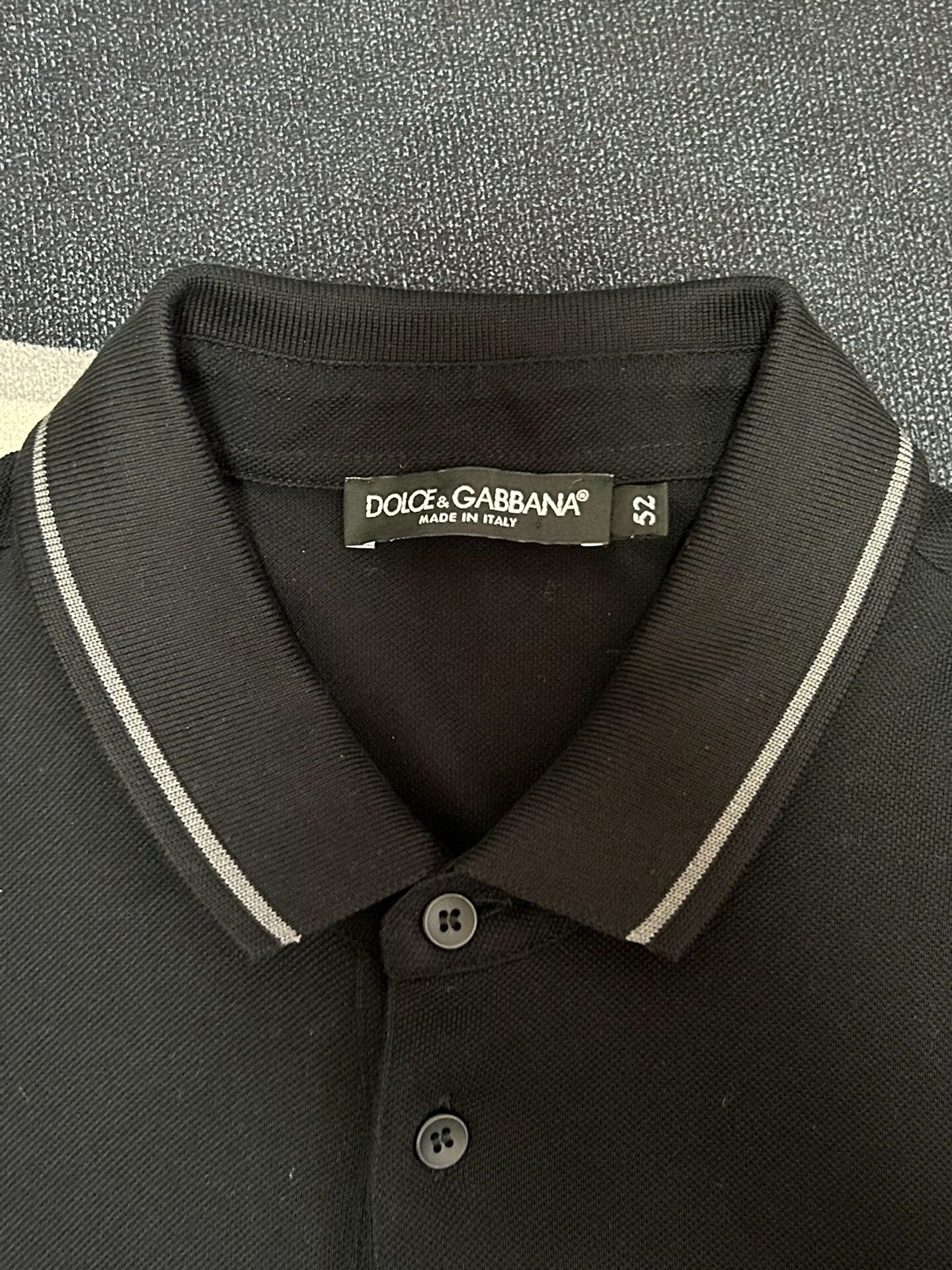 Dolce & Gabbana Black Dolce & Gabbana Polo Shirt Size US L / EU 52-54 / 3 - 3 Thumbnail