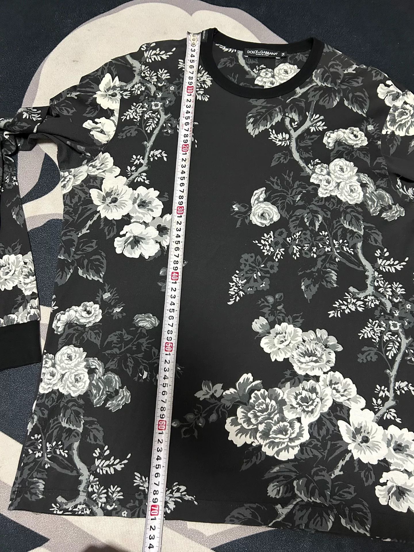 Dolce & Gabbana Dolce & Gabbana Floral Long Sleeve T-Shirt Size XL / US 12-14 / IT 48-50 - 6 Thumbnail