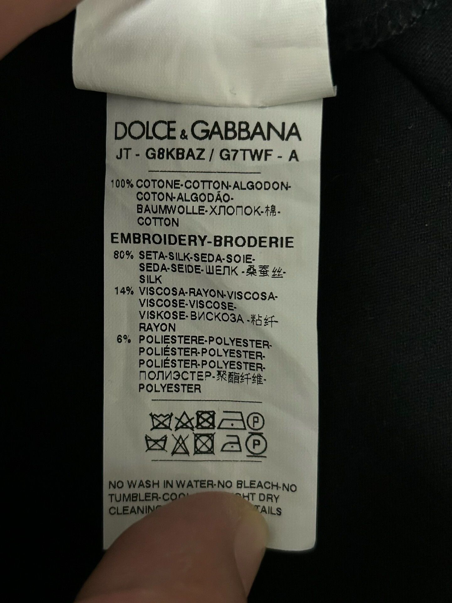 Dolce & Gabbana Dolce & Gabbana Black Logo T-Shirt Size US M / EU 48-50 / 2 - 7 Thumbnail
