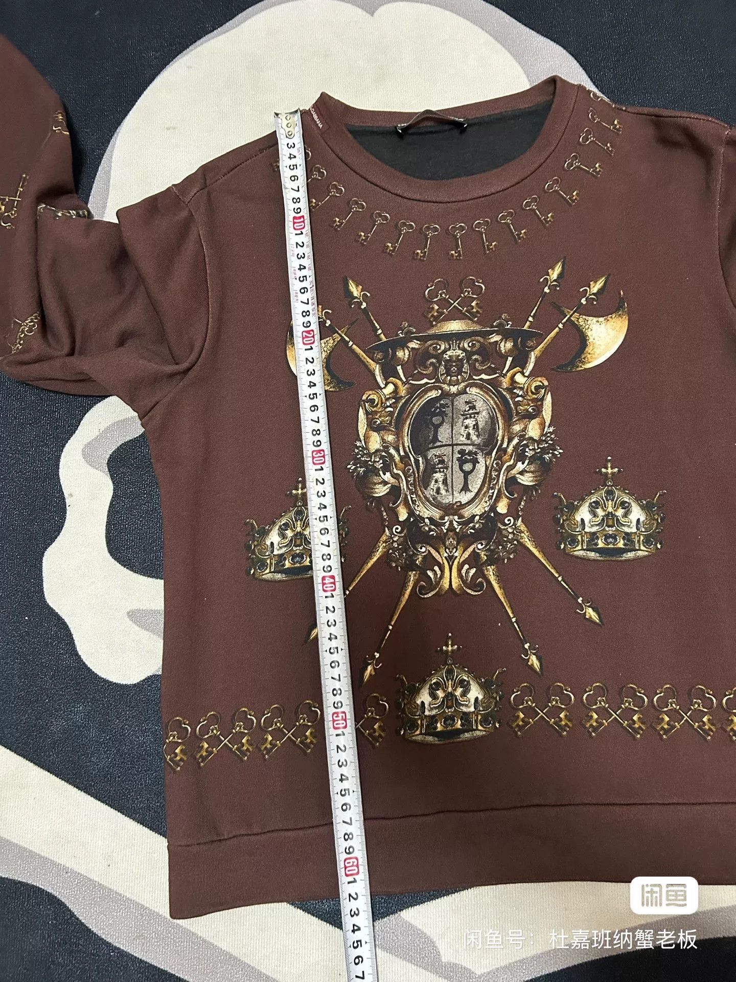 Dolce & Gabbana Dolce & Gabbana Crown Graphic Sweatshirt Size US S / EU 44-46 / 1 - 7 Thumbnail
