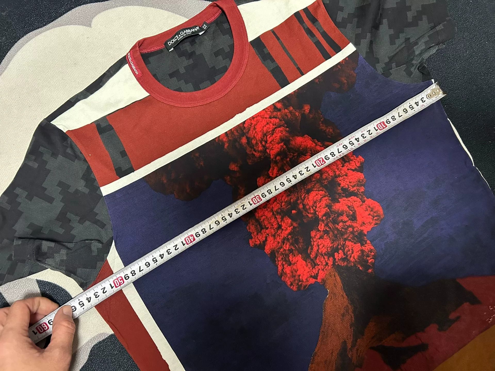 Dolce & Gabbana Dolce & Gabbana Volcano Print T-Shirt Size US L / EU 52-54 / 3 - 7 Thumbnail