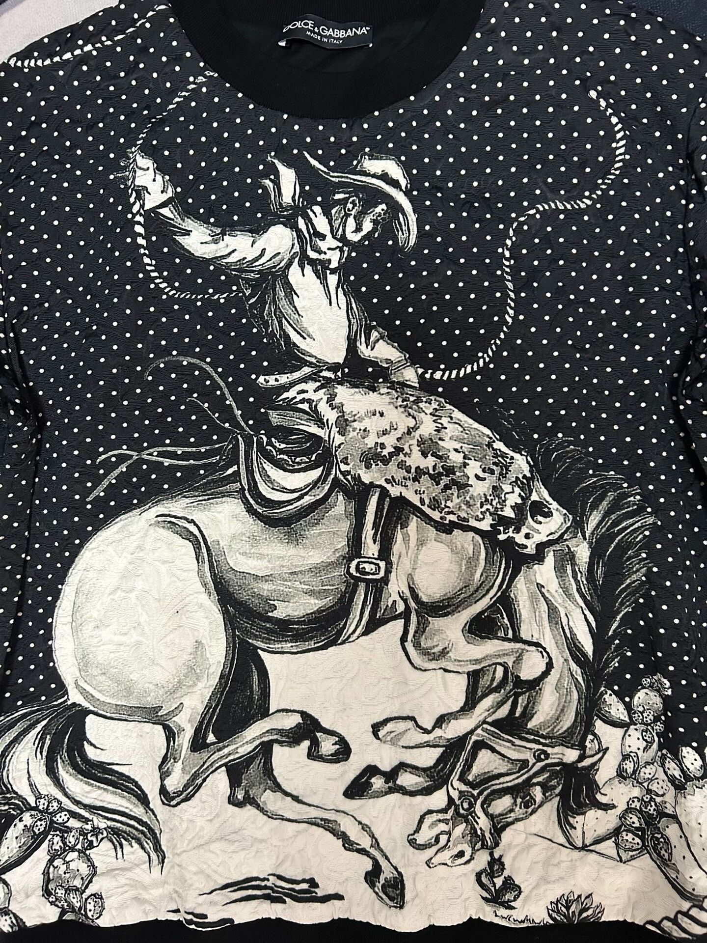 Dolce & Gabbana Dolce & Gabbana Black Hoodie Sweatshirt Size US M / EU 48-50 / 2 - 2 Thumbnail