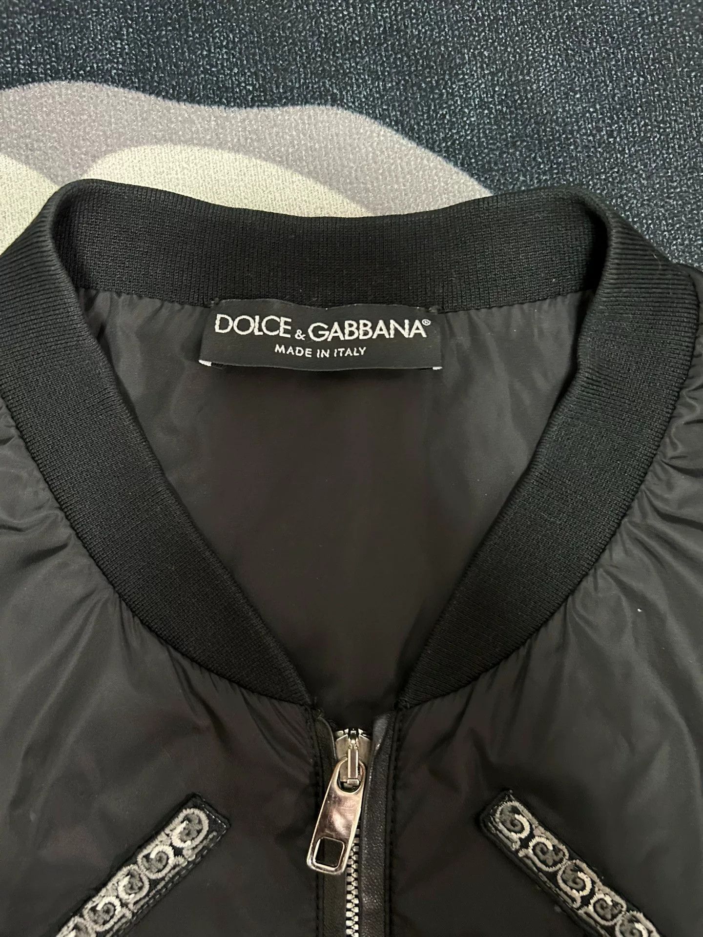 Dolce & Gabbana Dolce & Gabbana Quilted Baseball Jacket Size US L / EU 52-54 / 3 - 2 Thumbnail