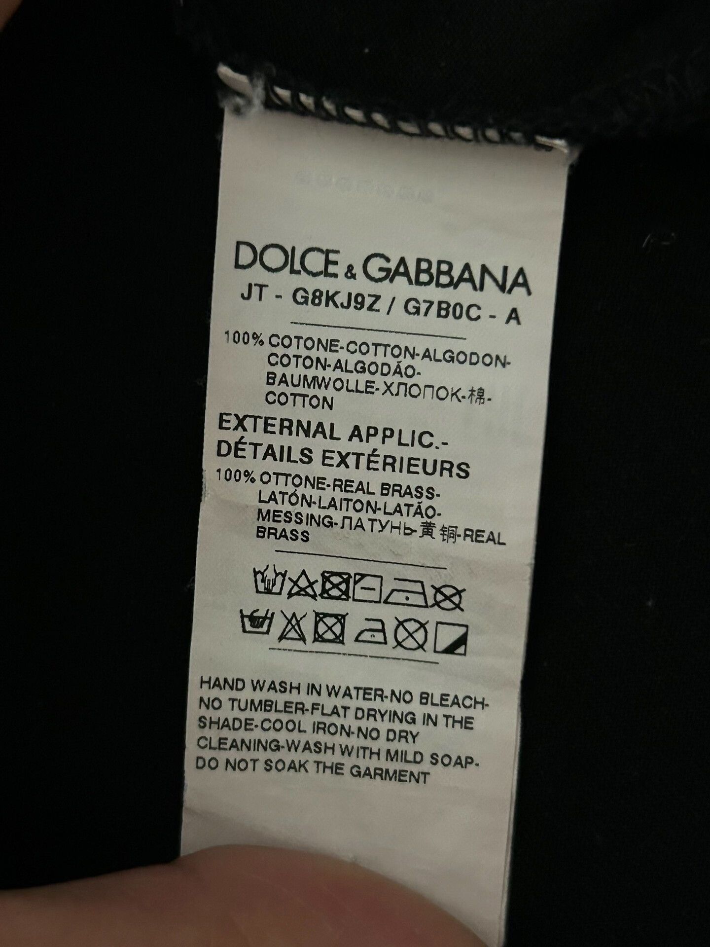 Dolce & Gabbana Dolce & Gabbana Black Short Sleeve T-Shirt Size US M / EU 48-50 / 2 - 6 Thumbnail