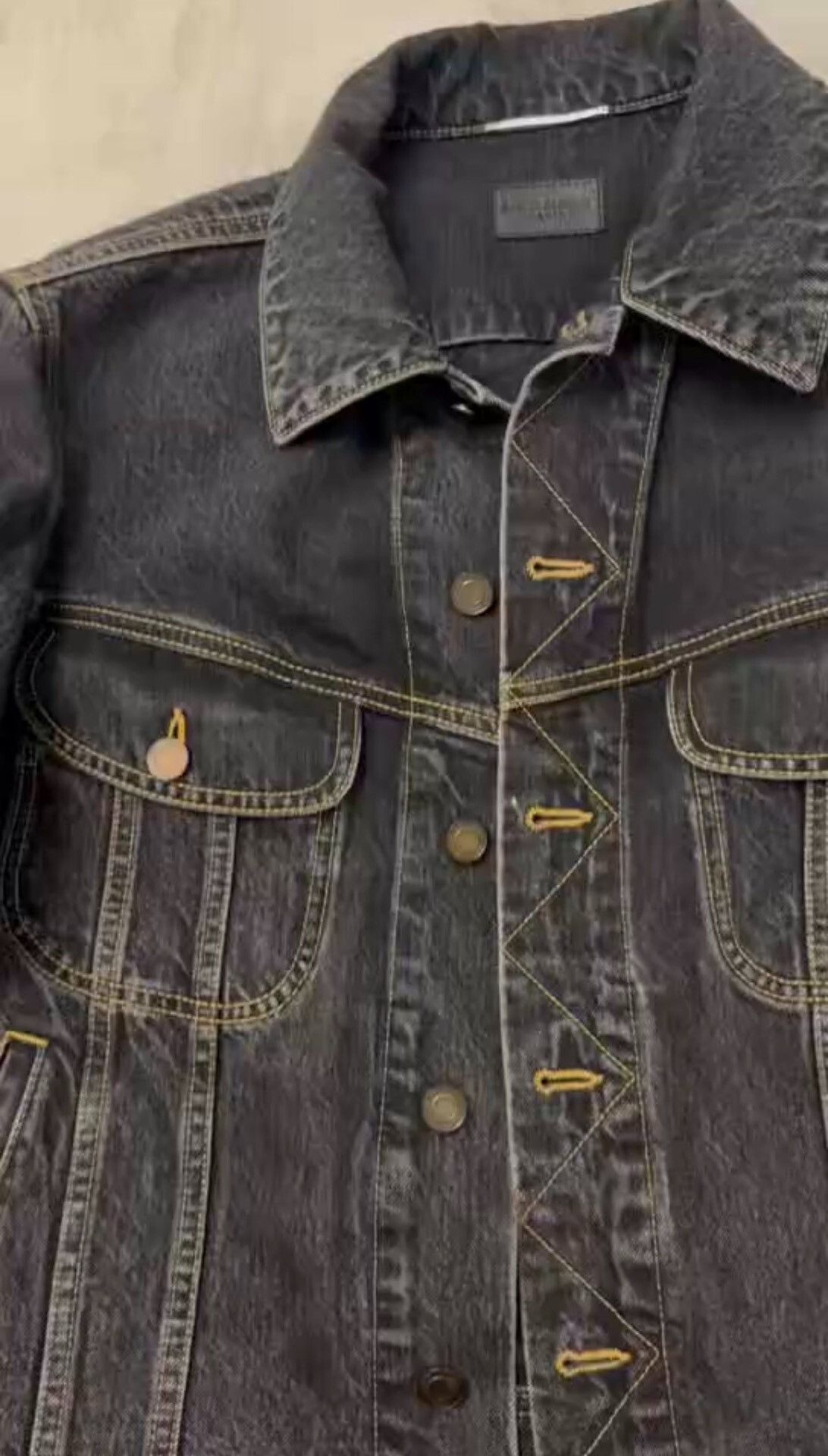 Saint Laurent Paris Saint Laurent Black Denim Jacket Size US S / EU 44-46 / 1 - 8 Thumbnail