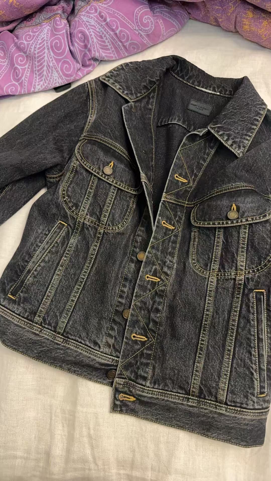 Saint Laurent Paris Saint Laurent Black Denim Jacket Size US S / EU 44-46 / 1 - 6 Thumbnail