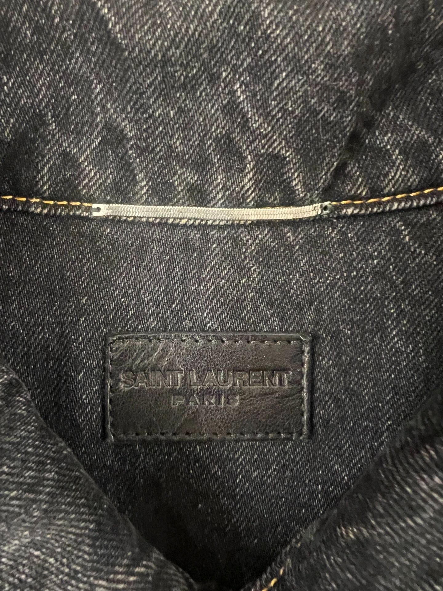 Saint Laurent Paris Saint Laurent Black Denim Jacket Size US S / EU 44-46 / 1 - 2 Thumbnail