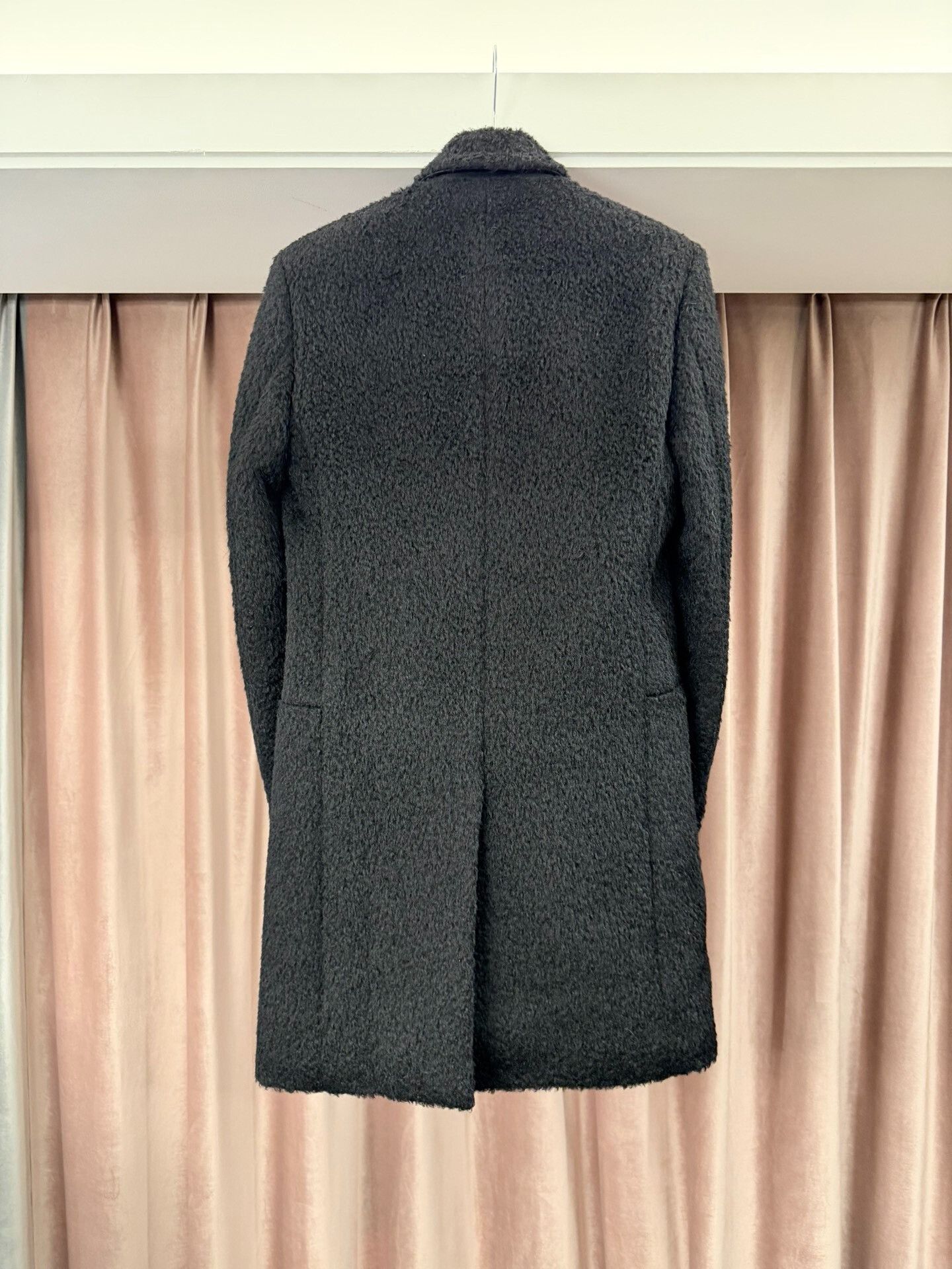 Saint Laurent Paris Saint Laurent Black Wool Blend Coat Size M / US 6-8 / IT 42-44 - 3 Thumbnail