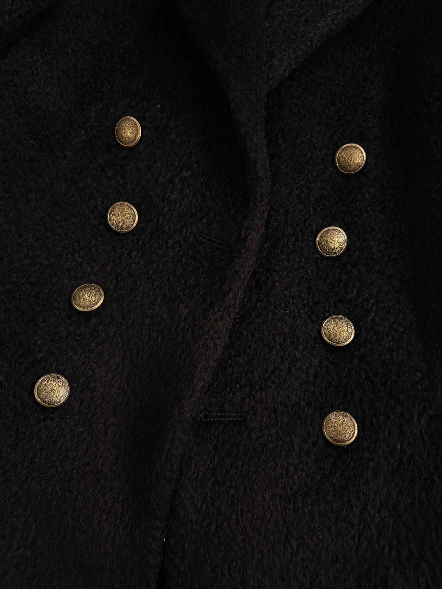 Saint Laurent Paris Saint Laurent Black Wool Blend Coat Size M / US 6-8 / IT 42-44 - 4 Thumbnail