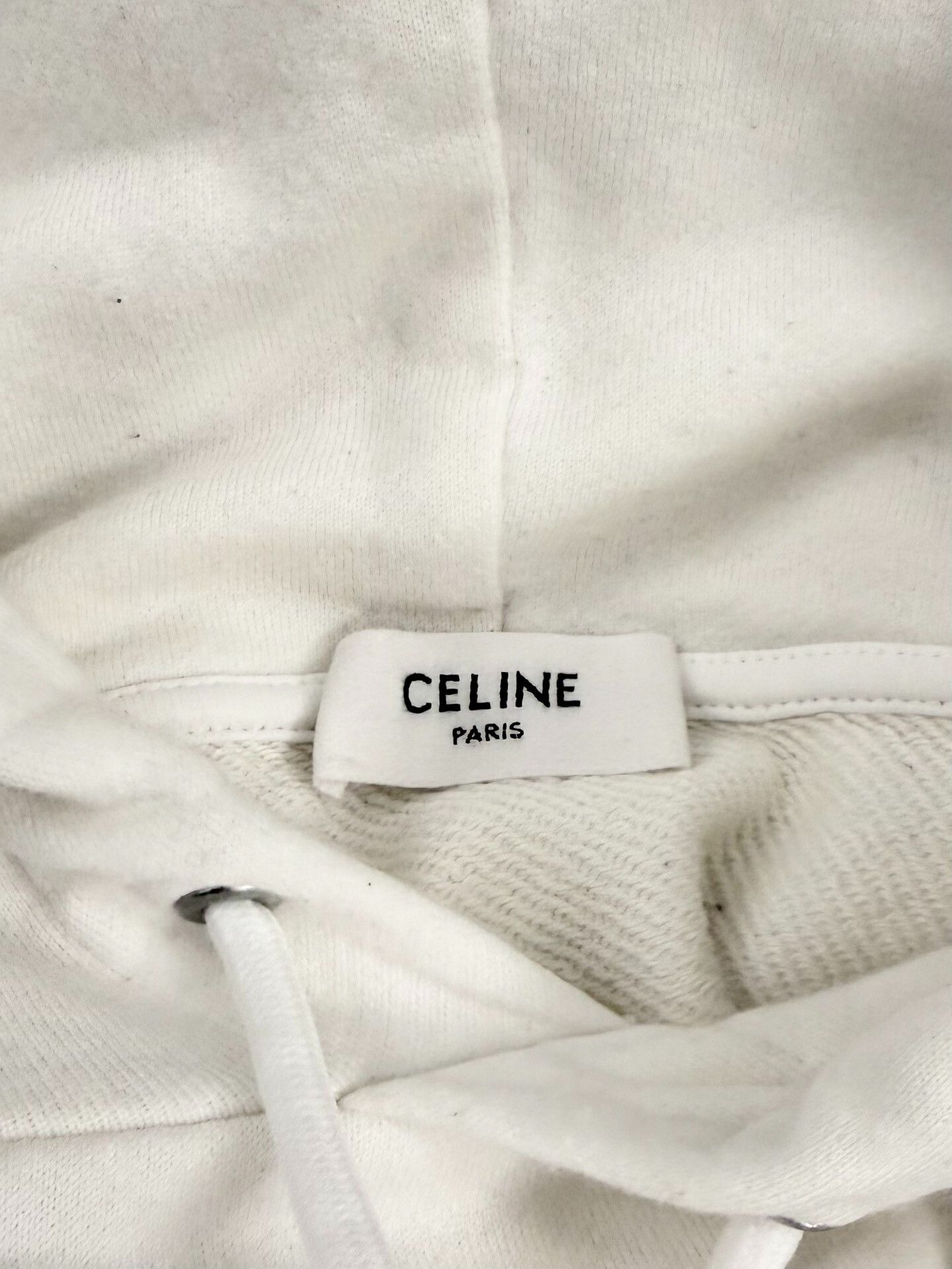 Celine Celine White Logo Hoodie by Hedi Slimane Size XS / US 0-2 / IT 36-38 - 6 Thumbnail