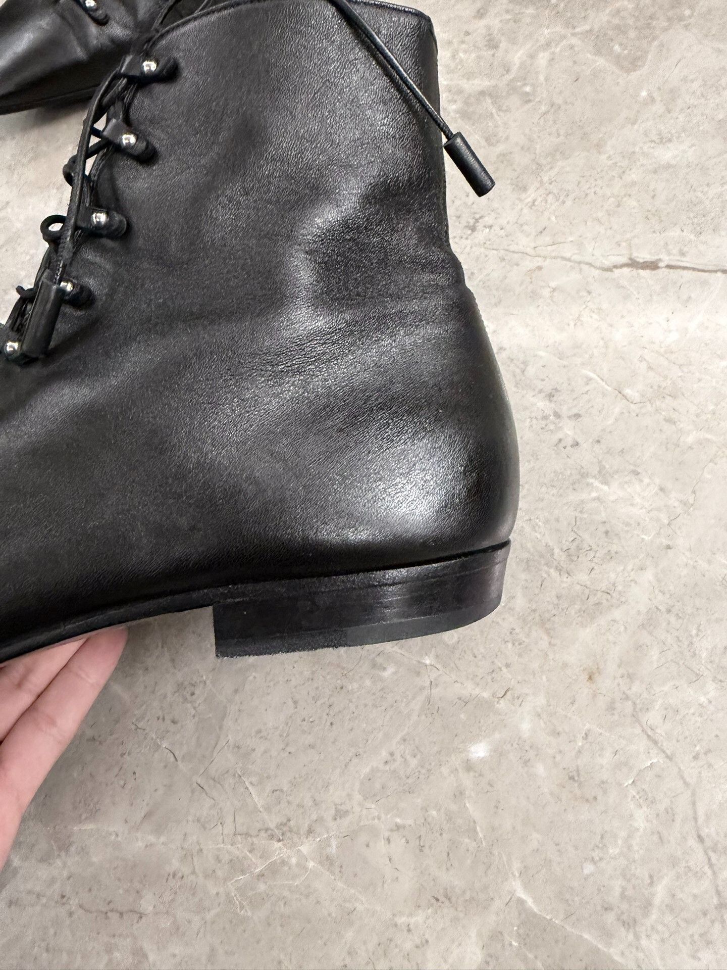 Saint Laurent Paris Saint Laurent Black Chelsea Boots with Studs Size US 10 / EU 43 - 6 Thumbnail