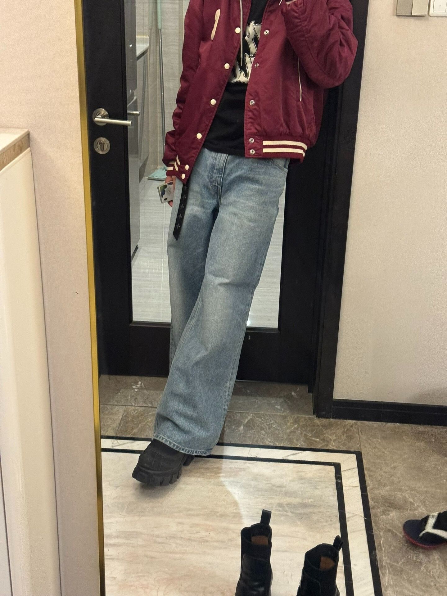 Celine Celine Blue Wide-Leg Denim Trousers Size 29" - 9 Thumbnail