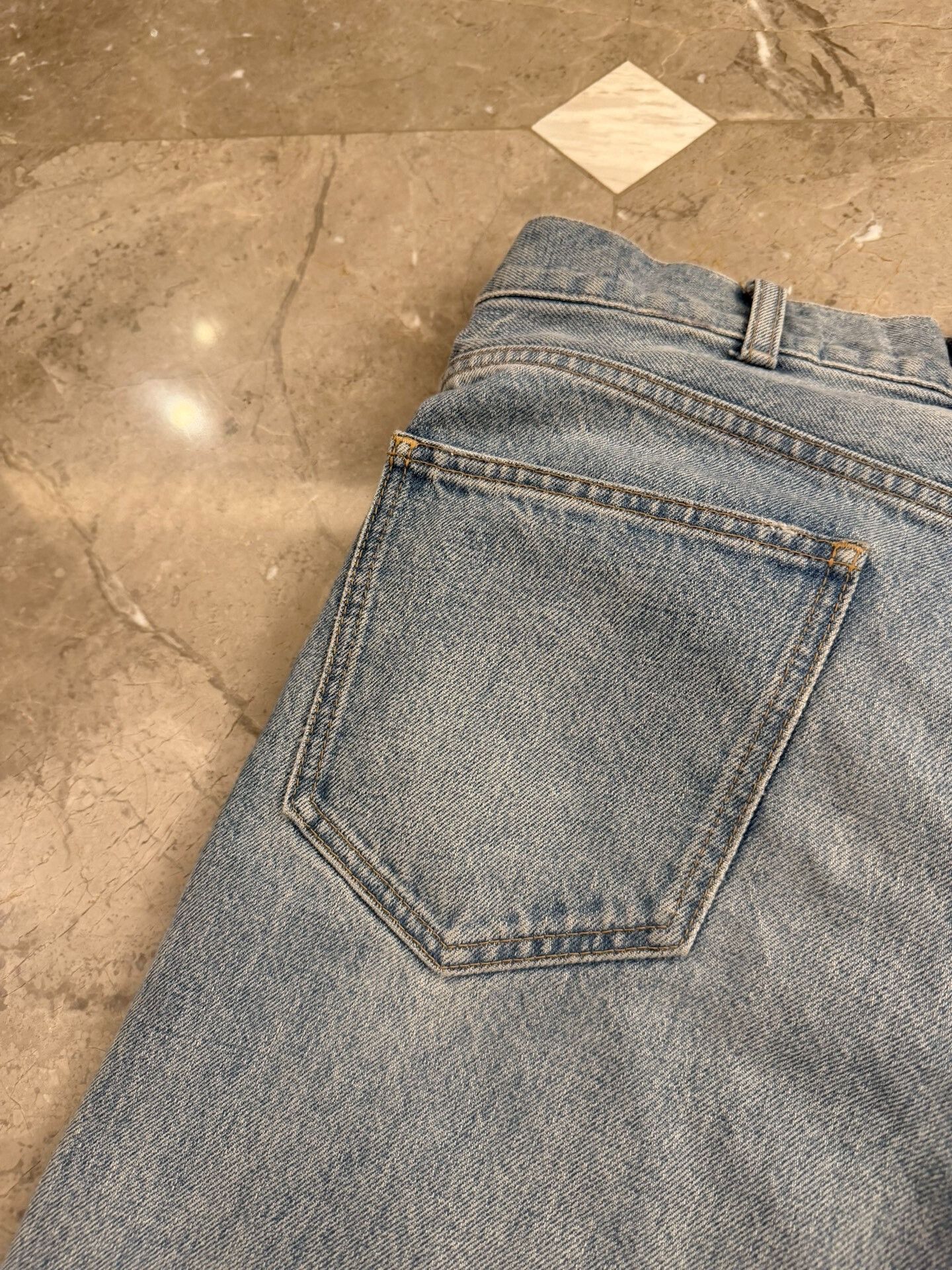 Celine Celine Blue Wide-Leg Denim Trousers Size 29" - 8 Thumbnail