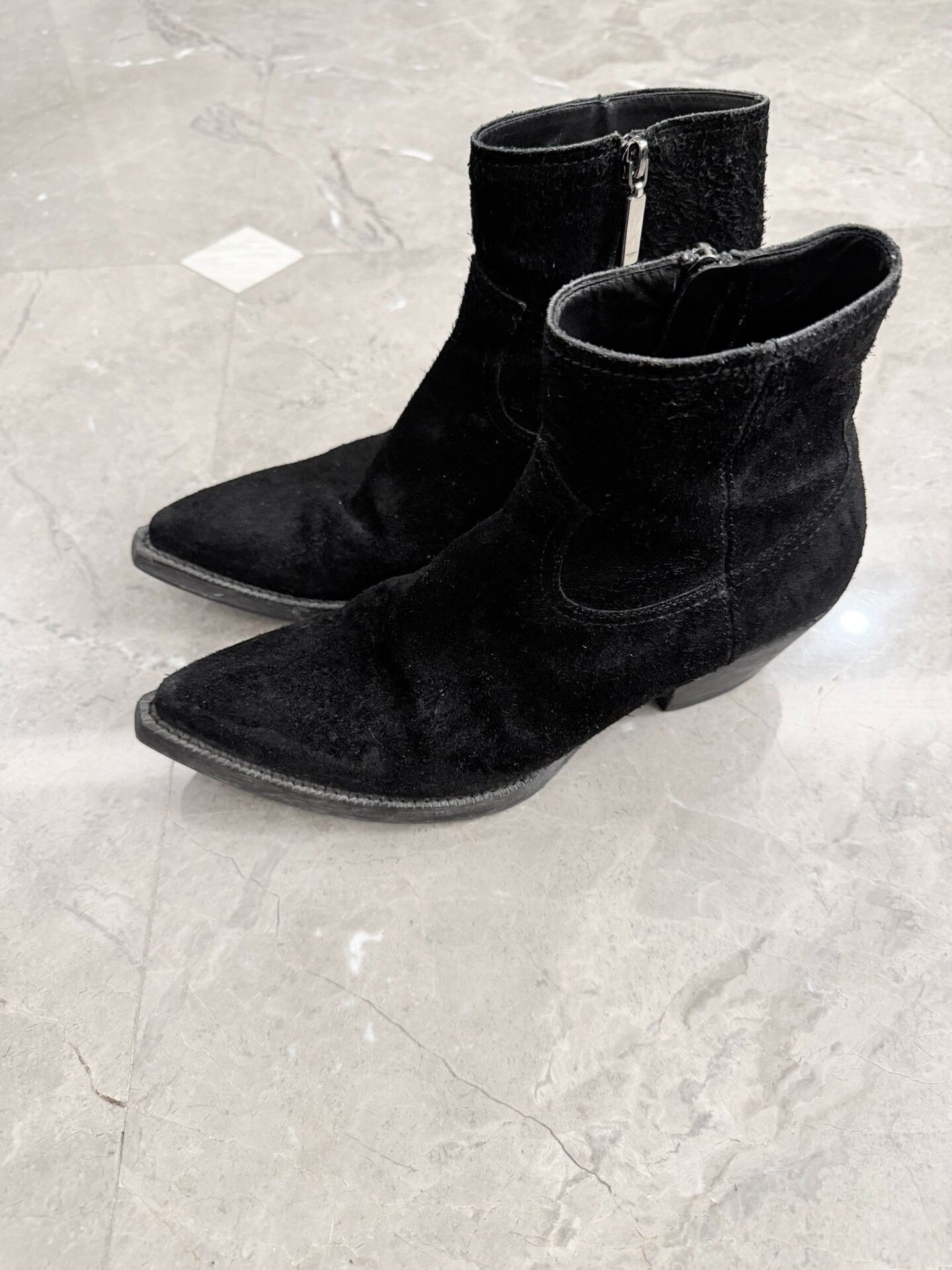 Yves Saint Laurent Saint Laurent Black Suede Chelsea Boots Size US 8 / EU 41 - 3 Thumbnail