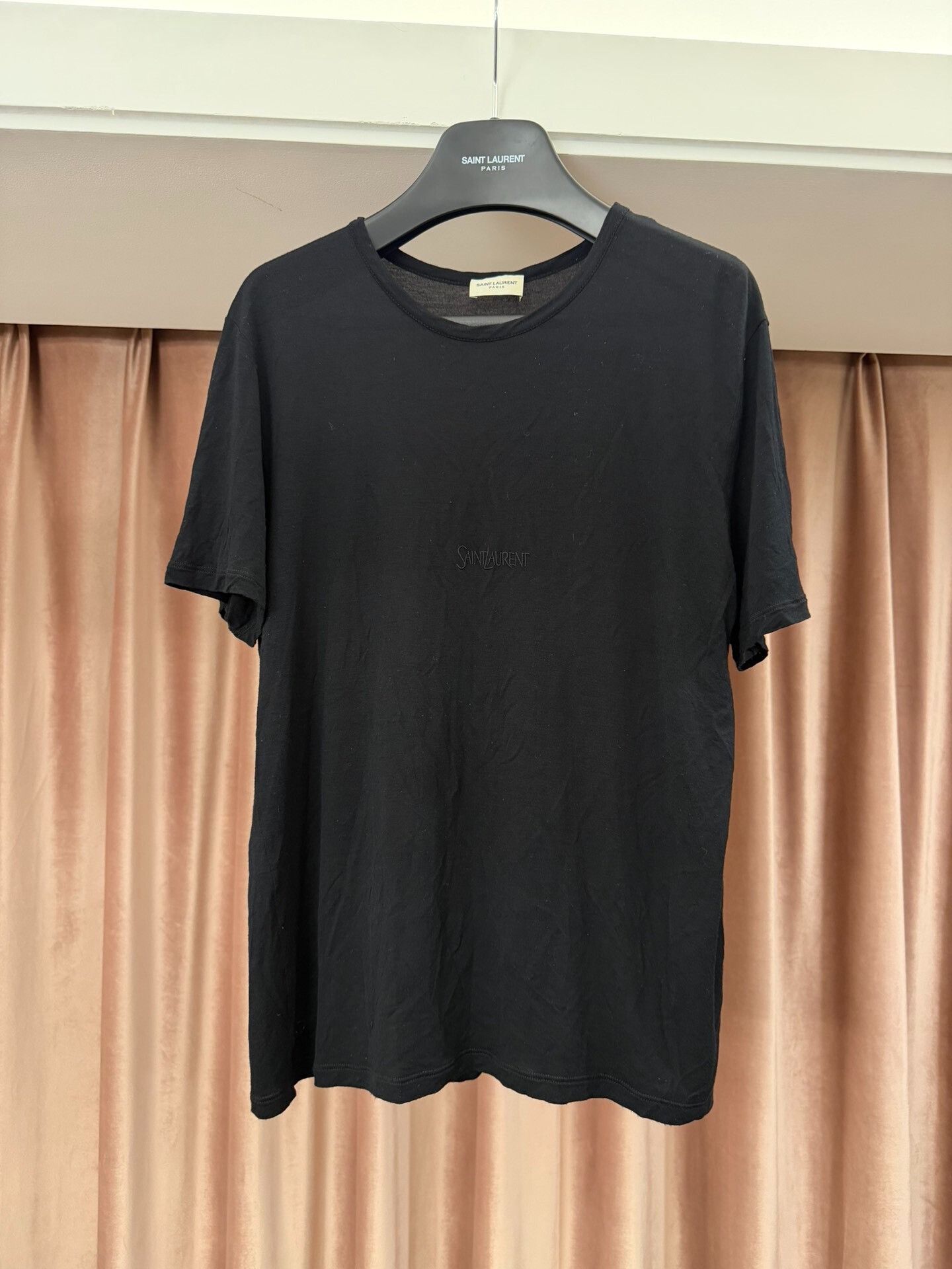 Saint Laurent Paris Saint Laurent Black Short Sleeve Tee Size US L / EU 52-54 / 3 - 2 Thumbnail