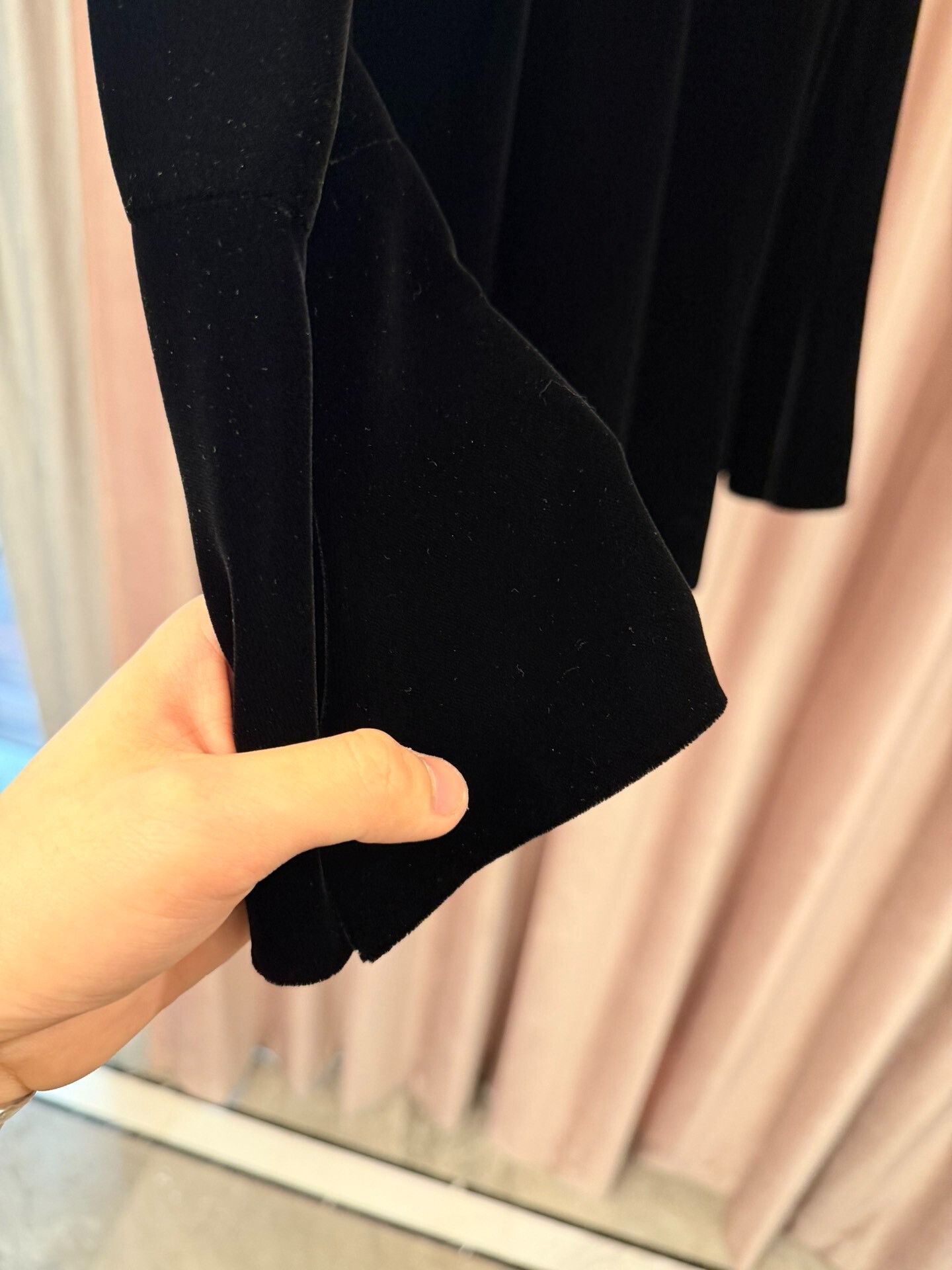 Saint Laurent Paris Saint Laurent Black Velvet Dress Size S / US 4 / IT 40 - 4 Thumbnail