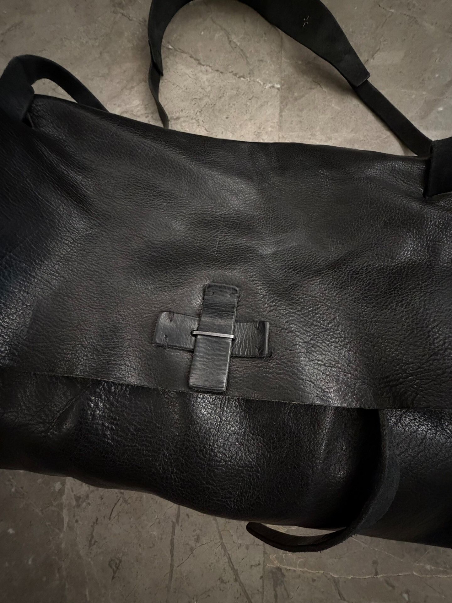 Ma+ Maurizio Amadei Black Leather Shell Bag Size ONE SIZE - 3 Thumbnail