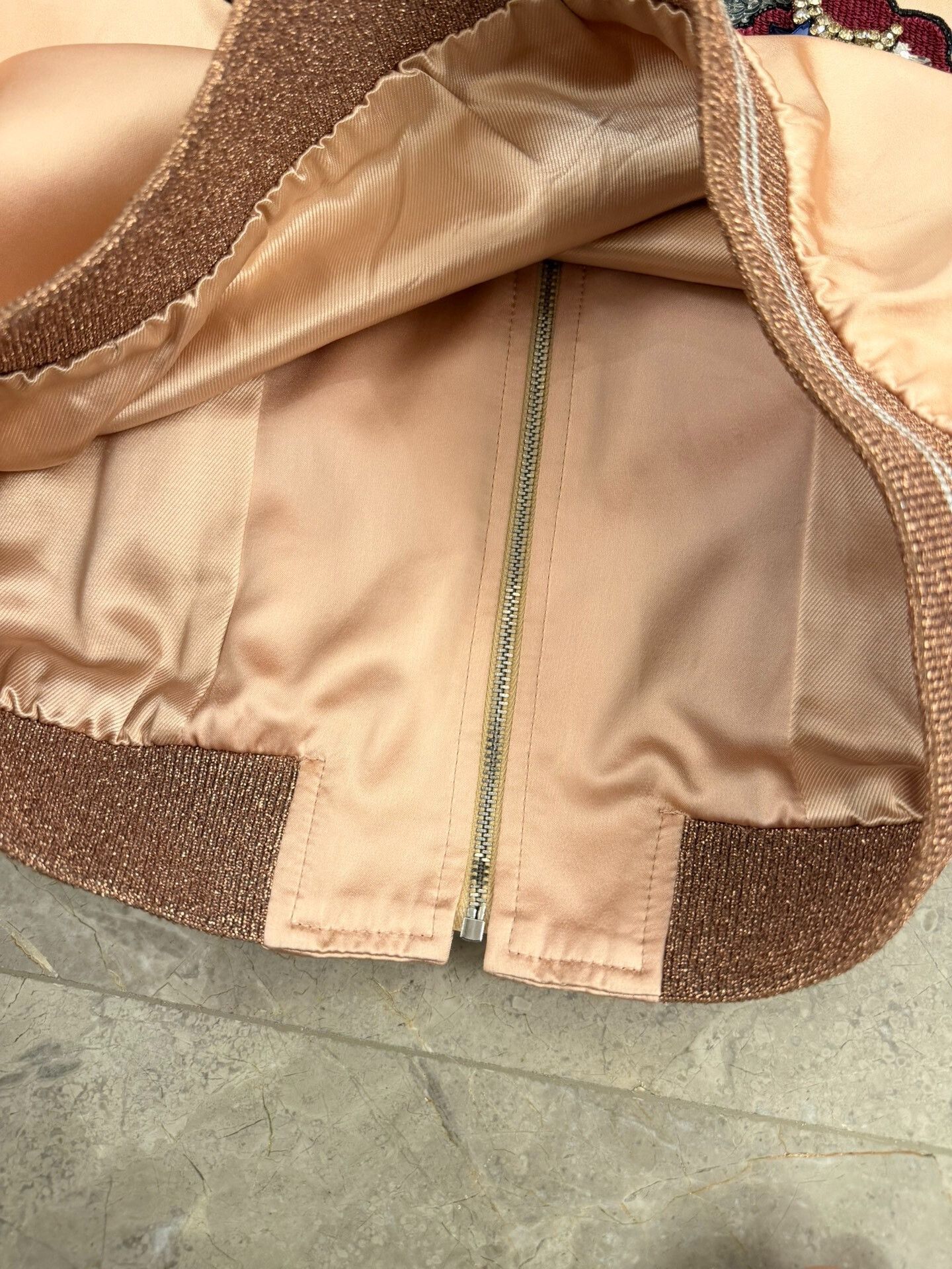 Saint Laurent Paris Pink Satin Baseball Jacket with Cloud Design Size US S / EU 44-46 / 1 - 6 Thumbnail