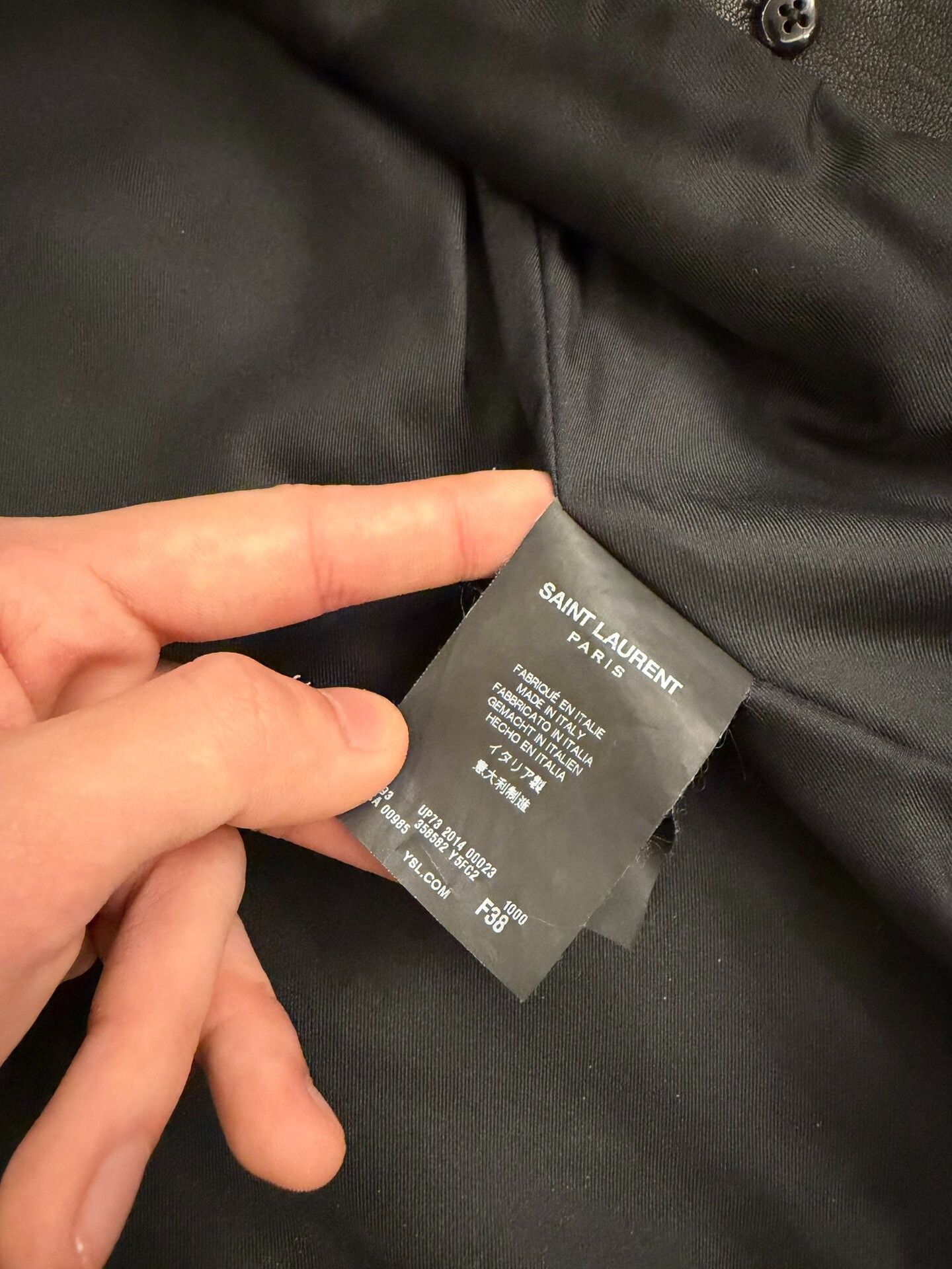 Saint Laurent Paris Saint Laurent Lambskin Leather Jacket Size US S / EU 44-46 / 1 - 4 Thumbnail
