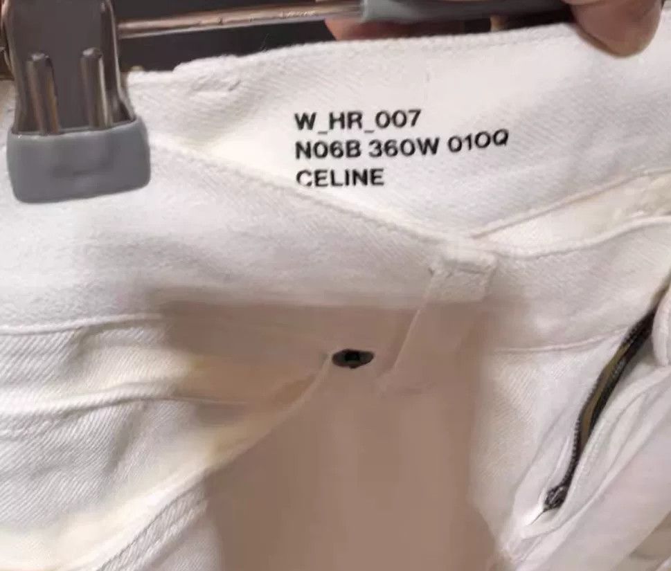 Celine Celine White Flared Denim Pants Size 27" / US 4 / IT 40 - 7 Thumbnail
