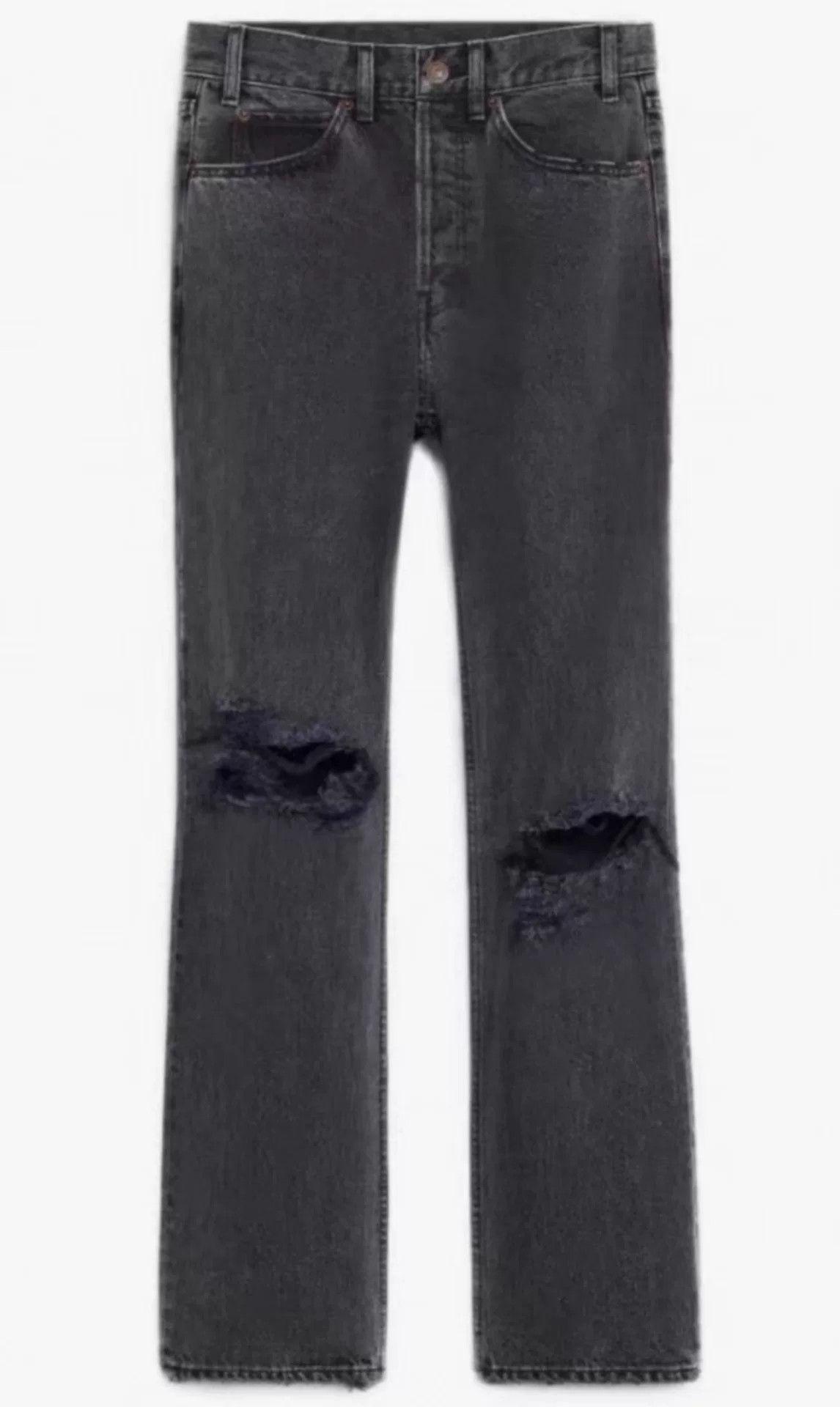 Celine Celine Hedi Slimane Gray Distressed Jeans Size US 30 / EU 46 - 9 Thumbnail