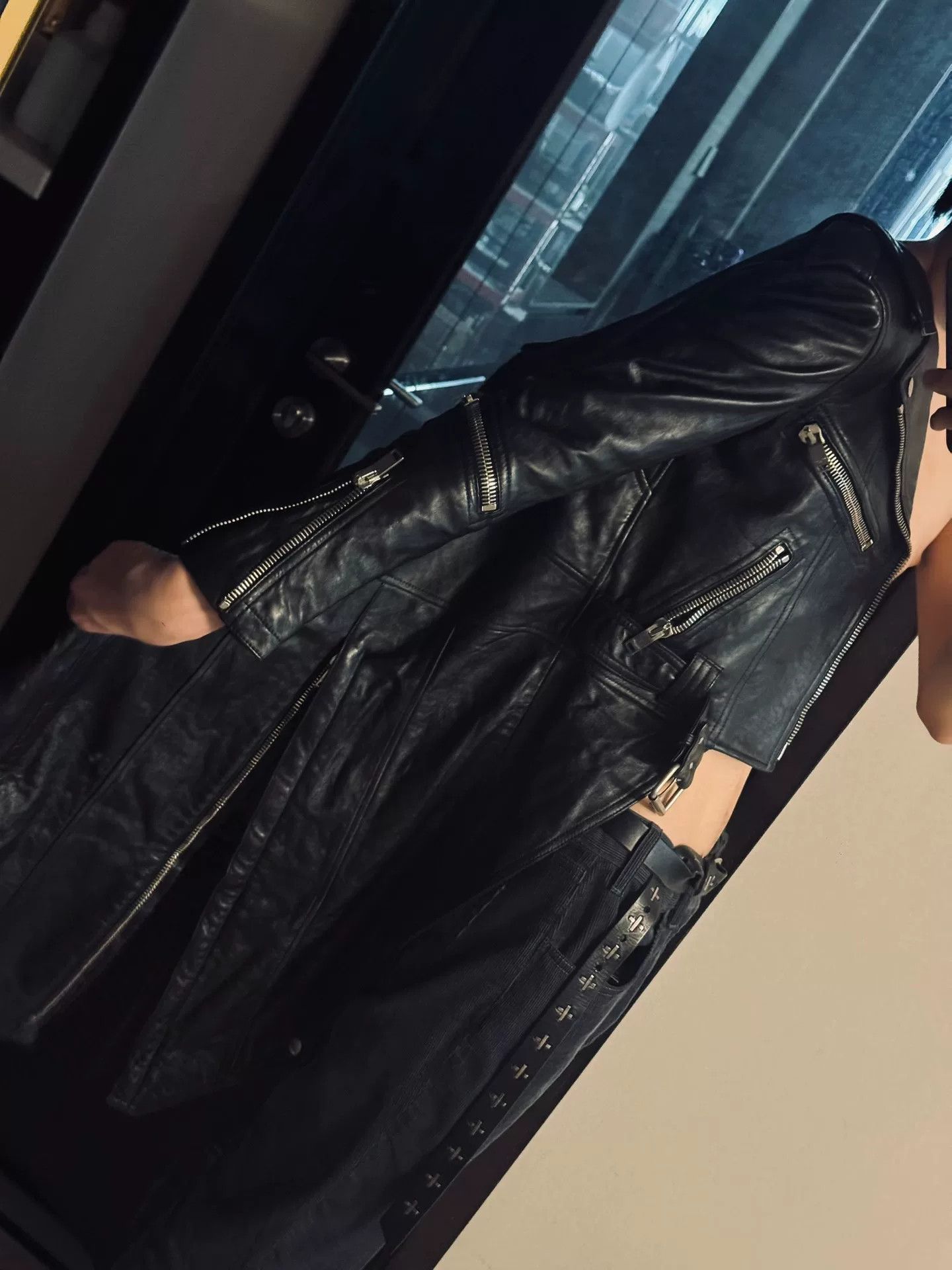 Saint Laurent Paris Saint Laurent Black Leather Jacket Size S / US 4 / IT 40 - 8 Thumbnail