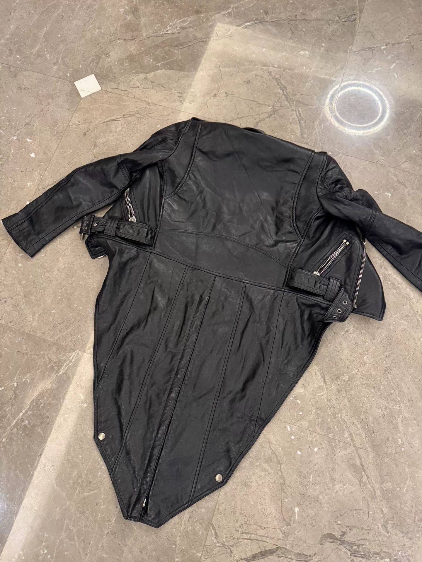 Saint Laurent Paris Saint Laurent Black Leather Jacket Size S / US 4 / IT 40 - 6 Thumbnail