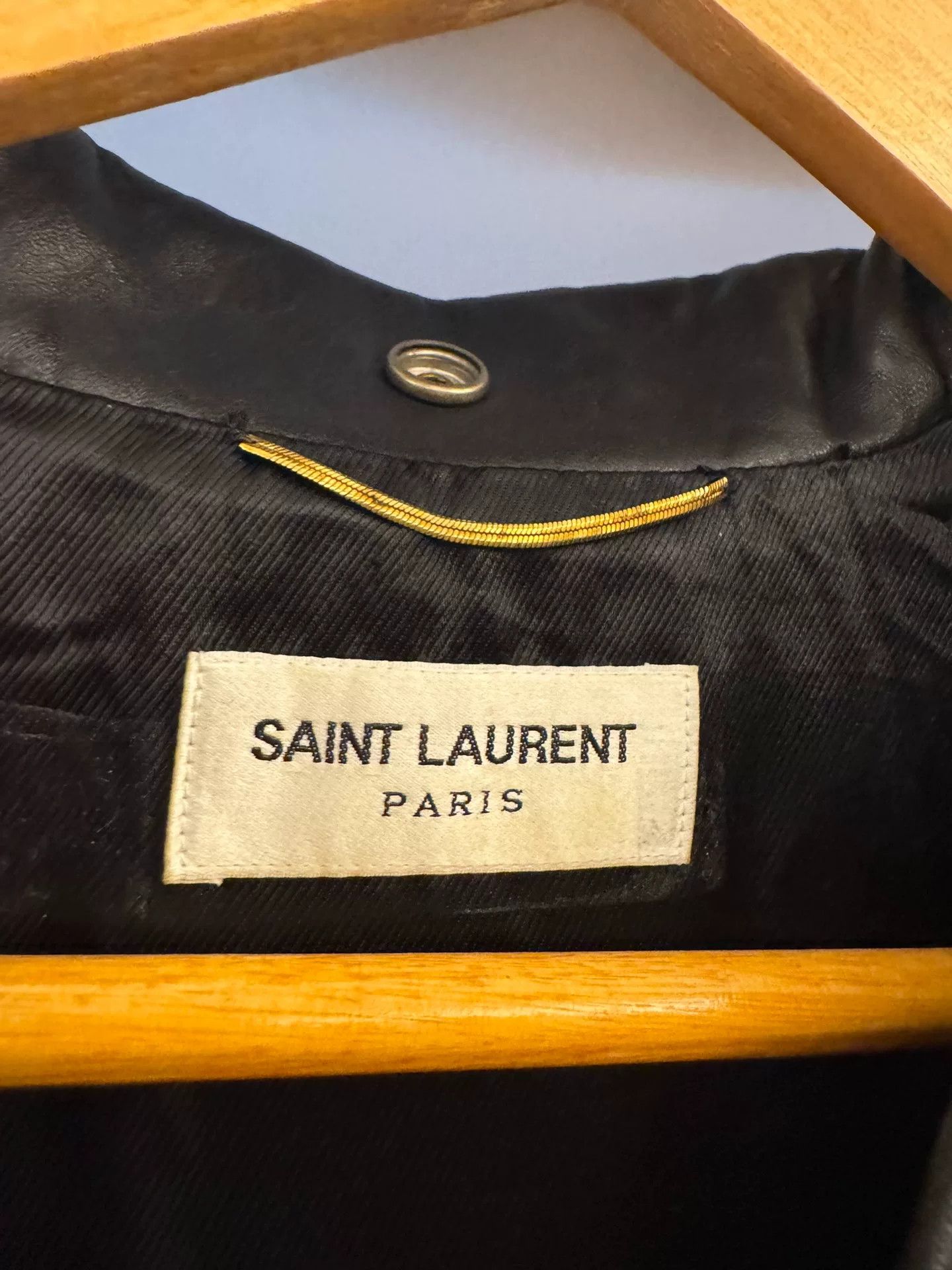 Saint Laurent Paris Saint Laurent Black Leather Jacket Size S / US 4 / IT 40 - 5 Thumbnail