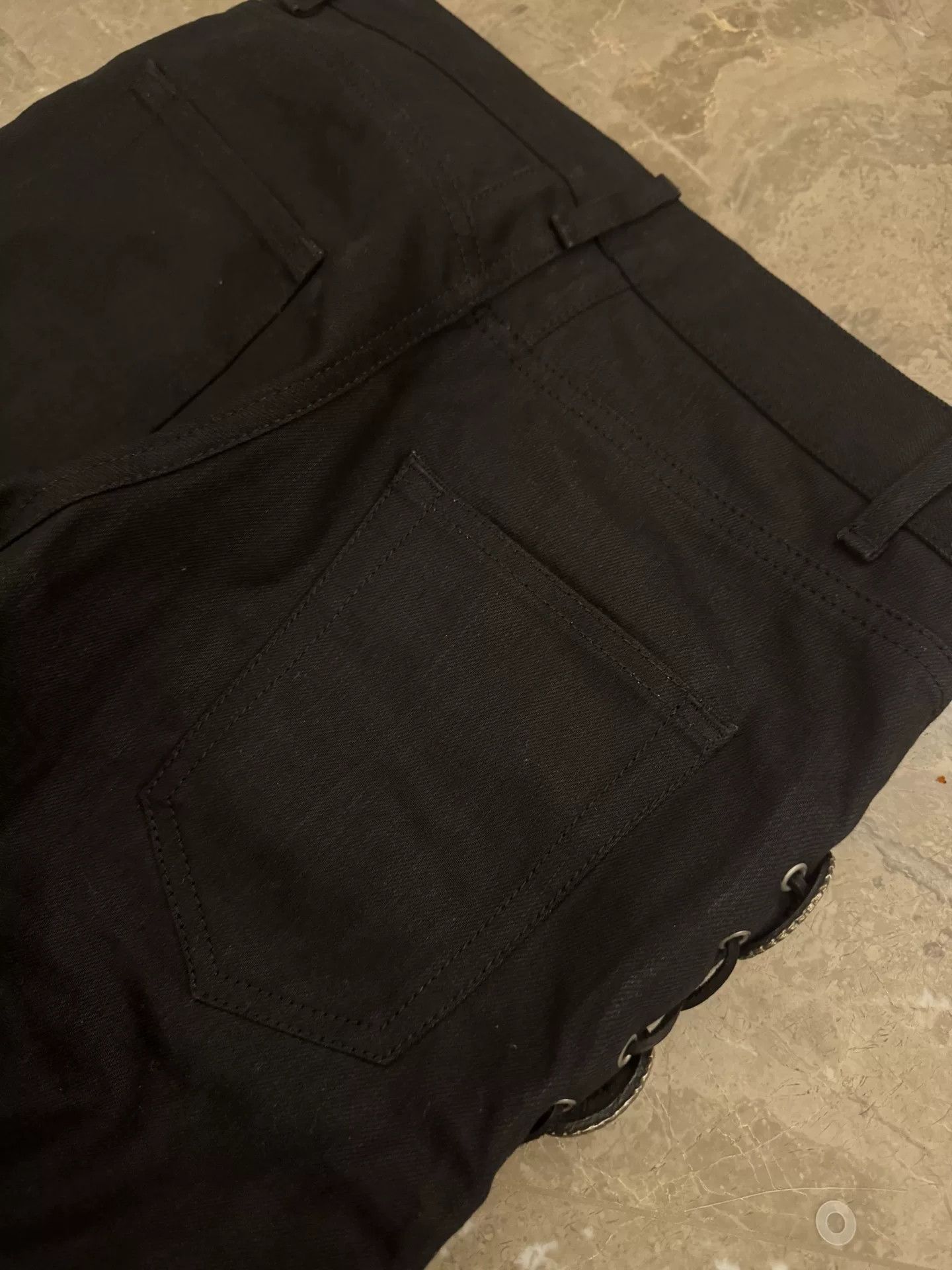 Saint Laurent Paris Saint Laurent Black Denim Pants D02 Hedi Era Size US 28 / EU 44 - 9 Thumbnail