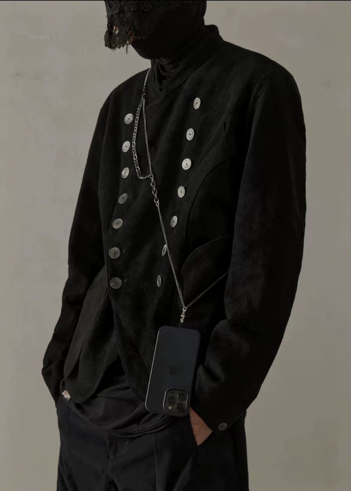 Professor.E Black Suede Court Jacket Size 48 Size US M / EU 48-50 / 2 - 2 Thumbnail