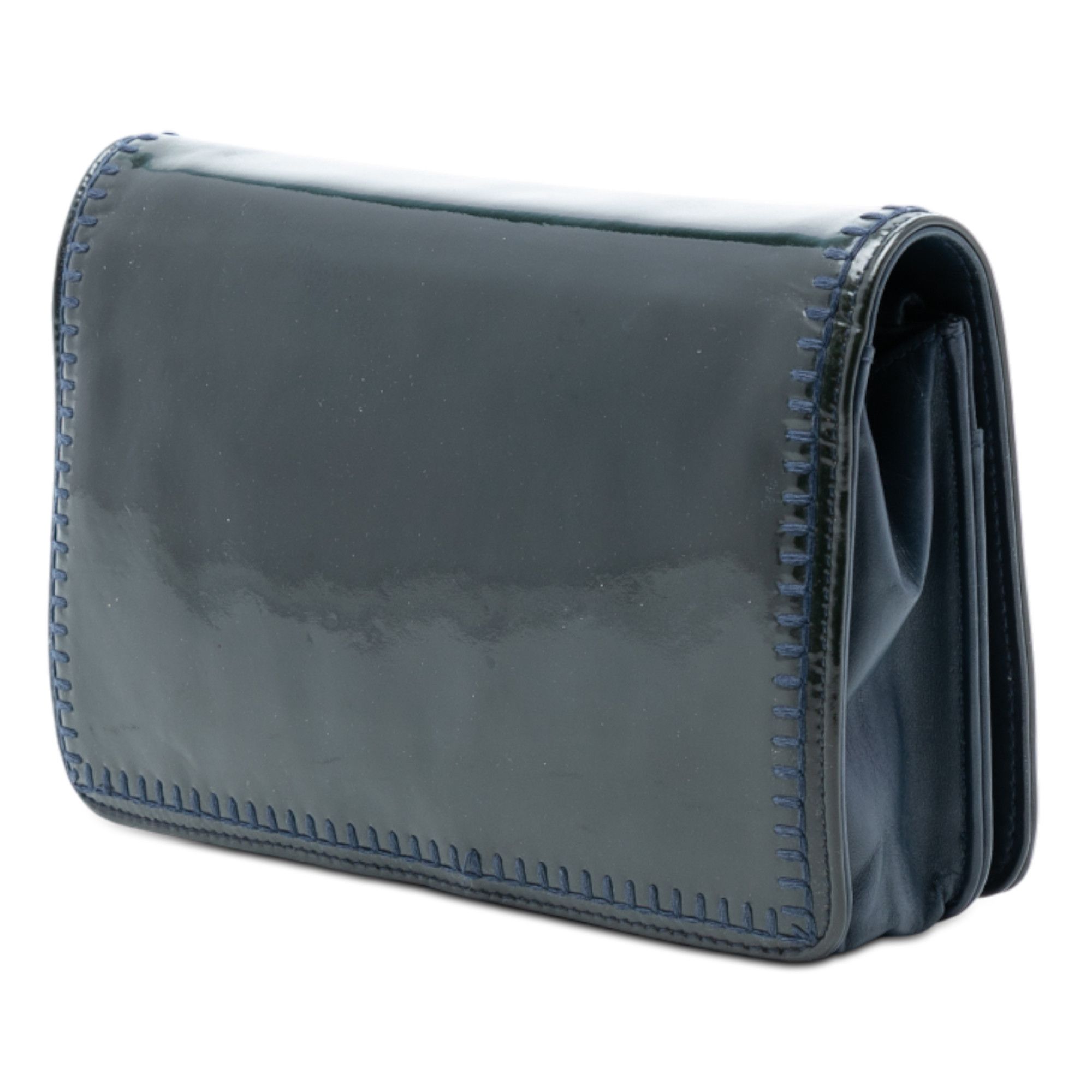 Chanel Chanel CC Patent Whipstitch Wallet On Chain Size ONE SIZE - 2 Thumbnail