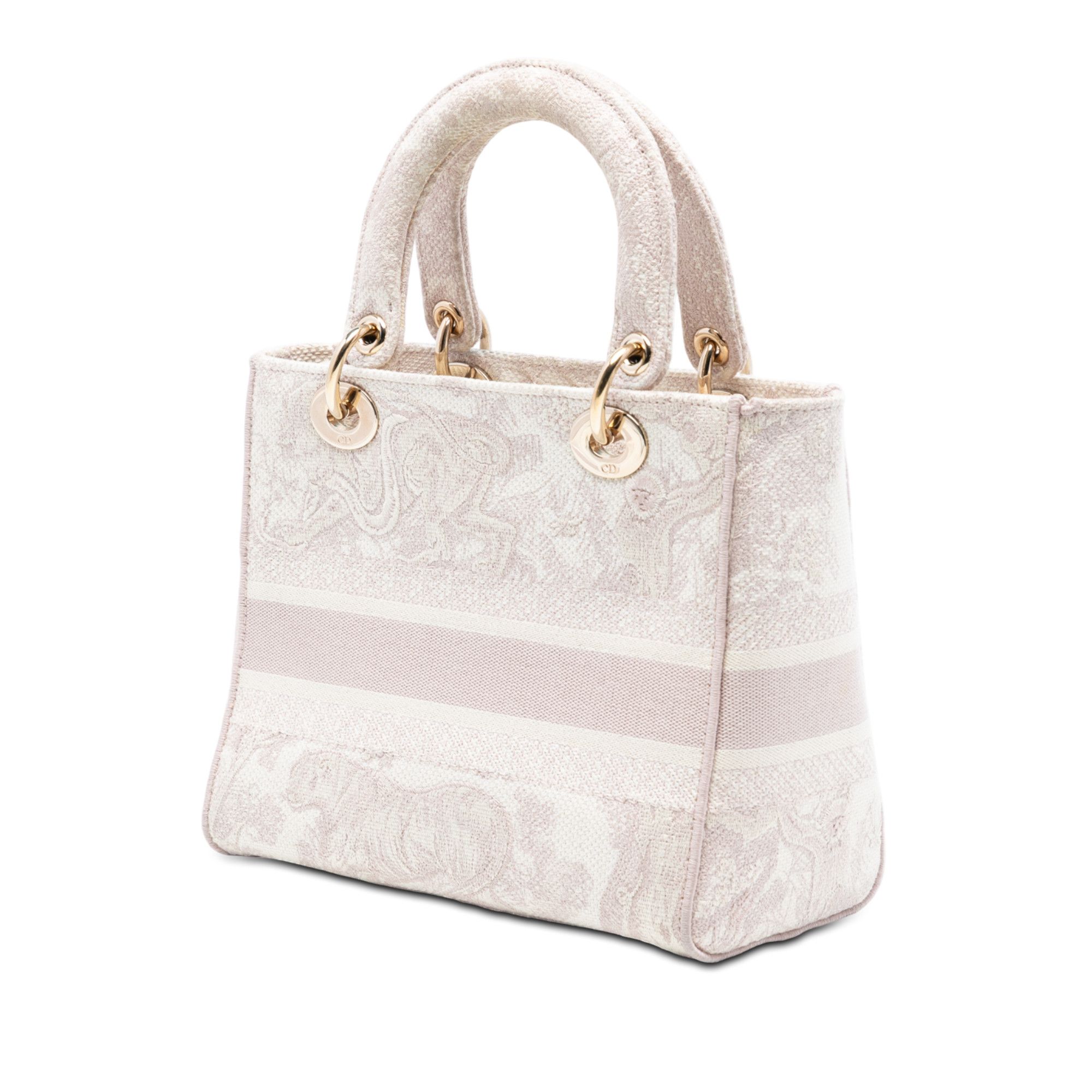 Dior Dior Medium Embroidered Canvas Toile De Jouy Lady D Lite Size ONE SIZE - 2 Thumbnail