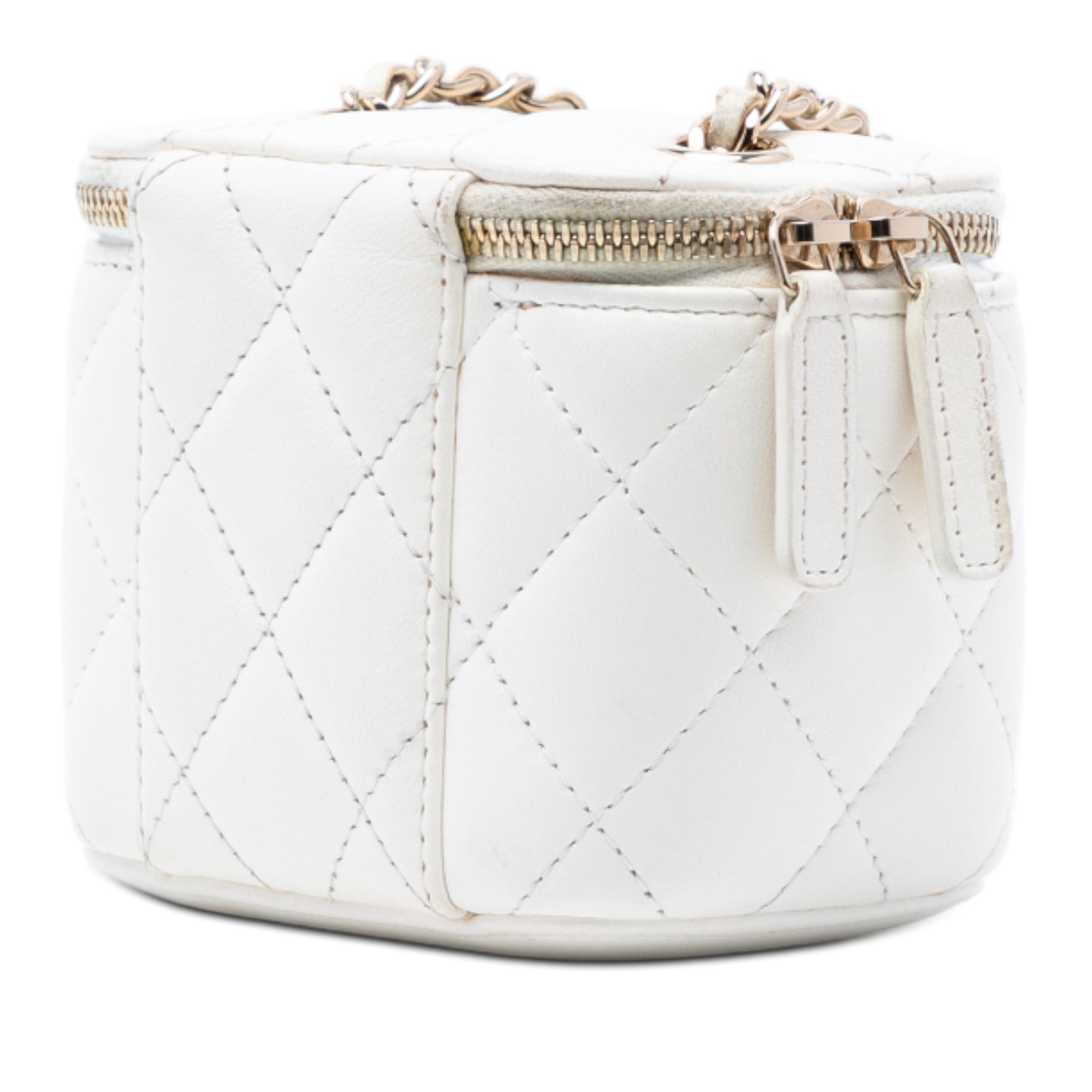 Chanel Chanel Mini Quilted Lambskin Camellia Bow Vanity Case with Chain Size ONE SIZE - 2 Thumbnail