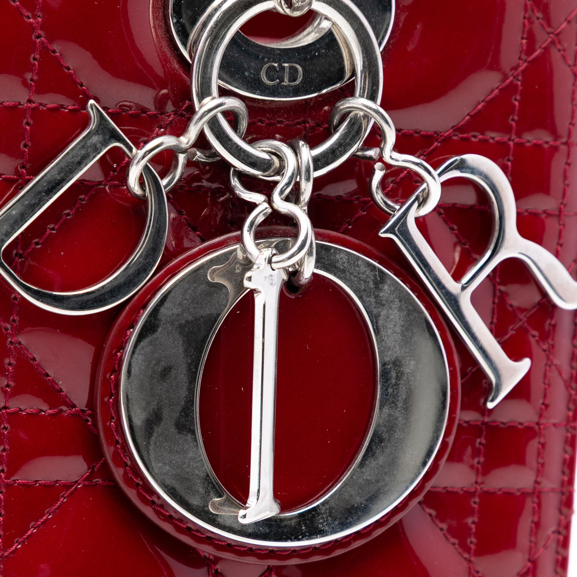 Dior Dior Medium Patent Cannage Lady Dior Size ONE SIZE - 5 Thumbnail
