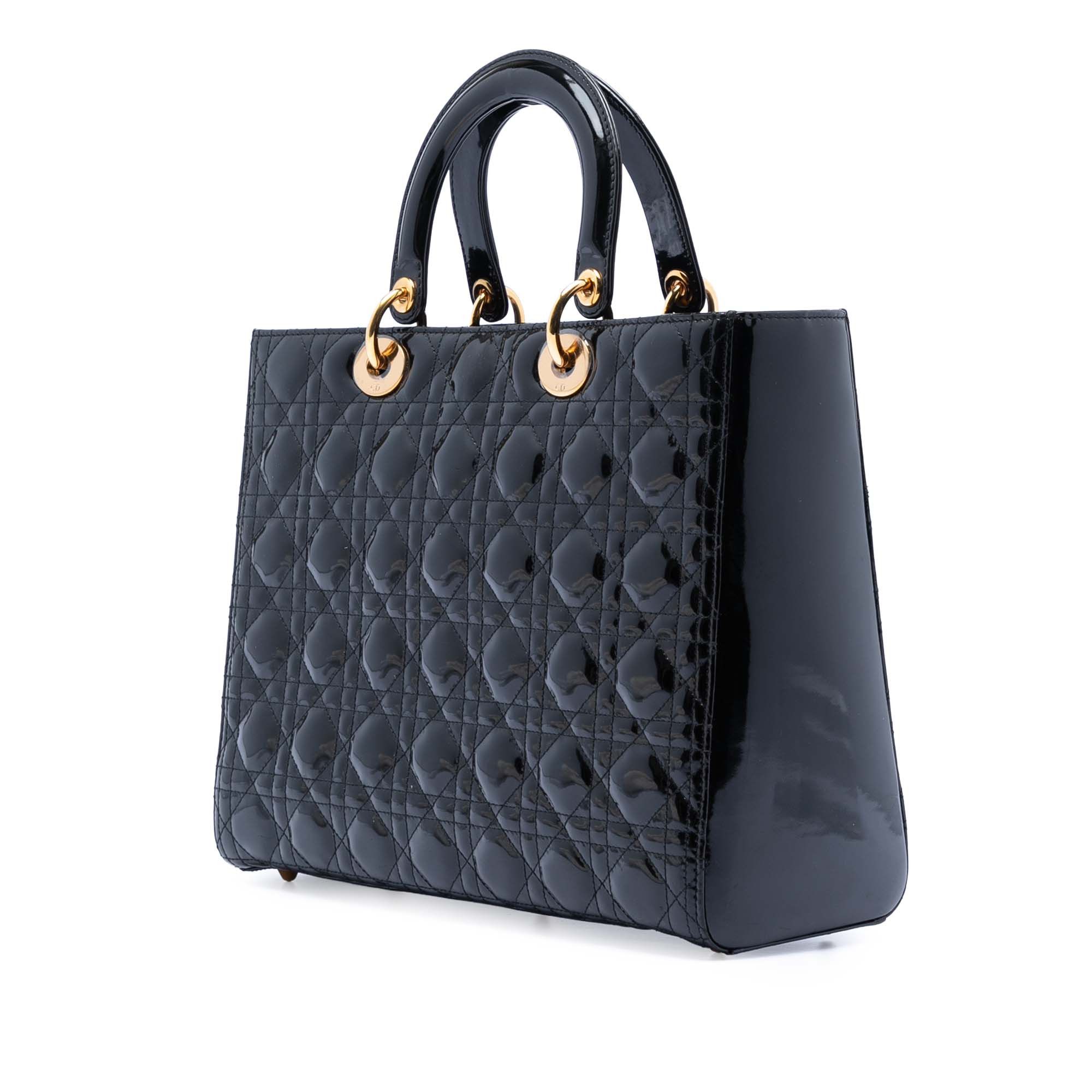 Dior Dior Large Patent Cannage Lady Dior Size ONE SIZE - 2 Thumbnail