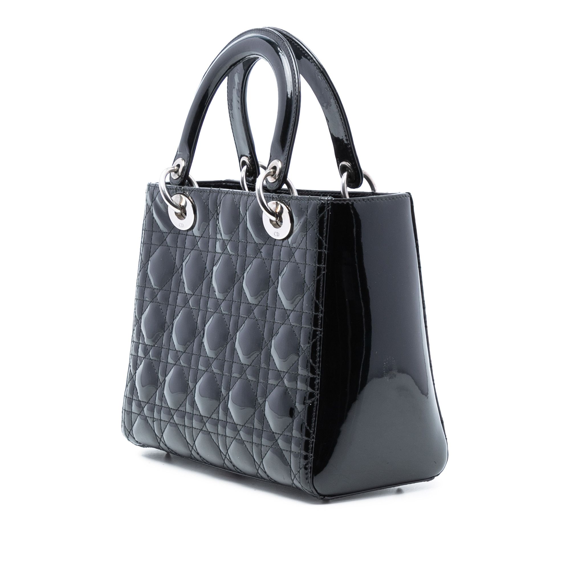 Dior Dior Medium Patent Cannage Lady Dior Size ONE SIZE - 2 Thumbnail