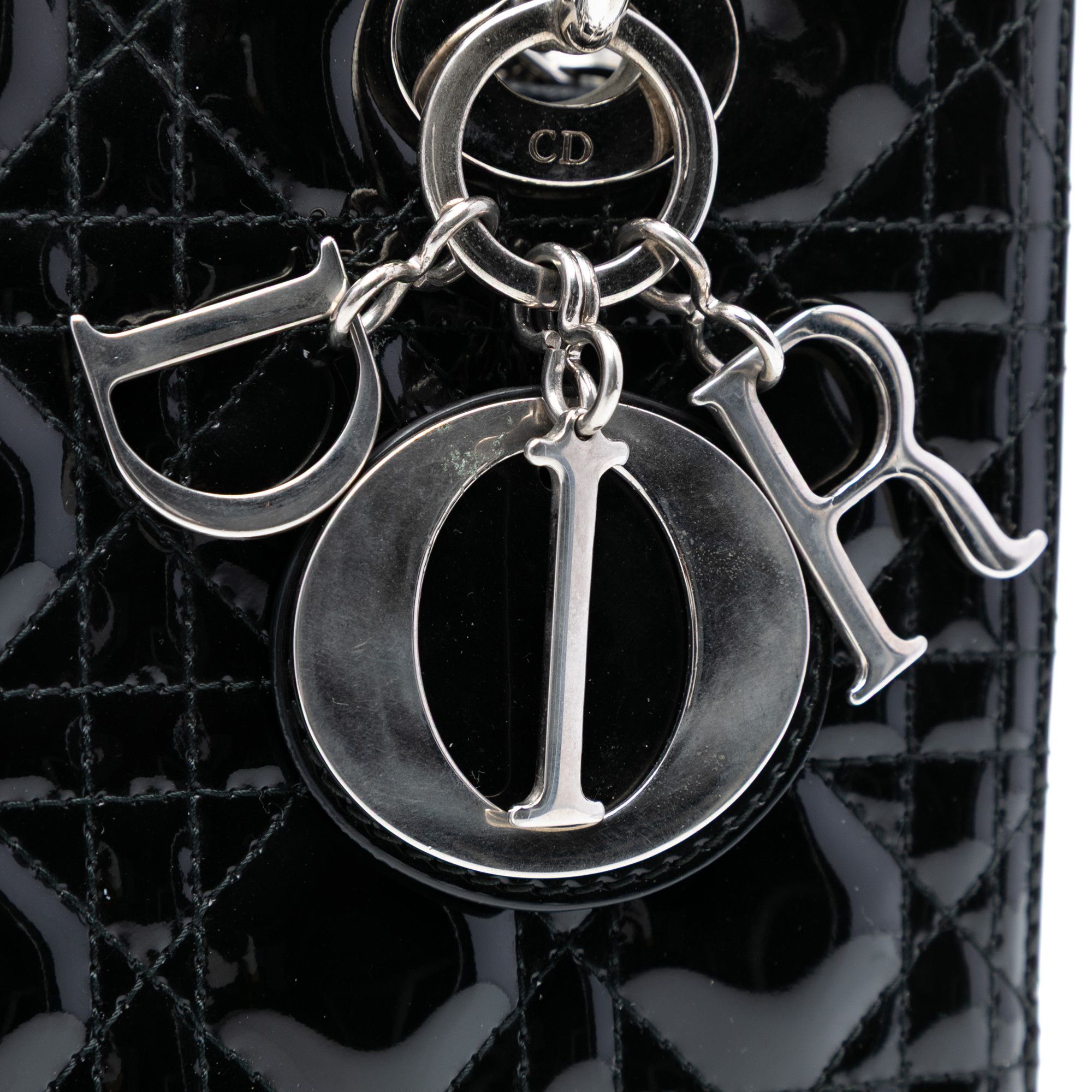 Dior Dior Medium Patent Cannage Lady Dior Size ONE SIZE - 5 Thumbnail